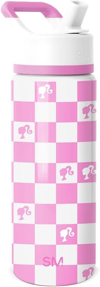 imageSimple Modern Kids Summit Water Bottle with Straw Lid Bluey 18oz Stainless Steel Cup Insulated Tumbler for Girls Boys School Bluey SkyMattel Barbie Checkmate