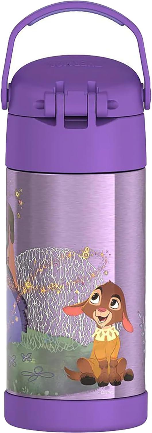 imageTHERMOS FUNTAINER Water Bottle with Straw 12 Ounce Kids Stainless Steel Vacuum Insulated Water Bottle with Lid BlueyWish