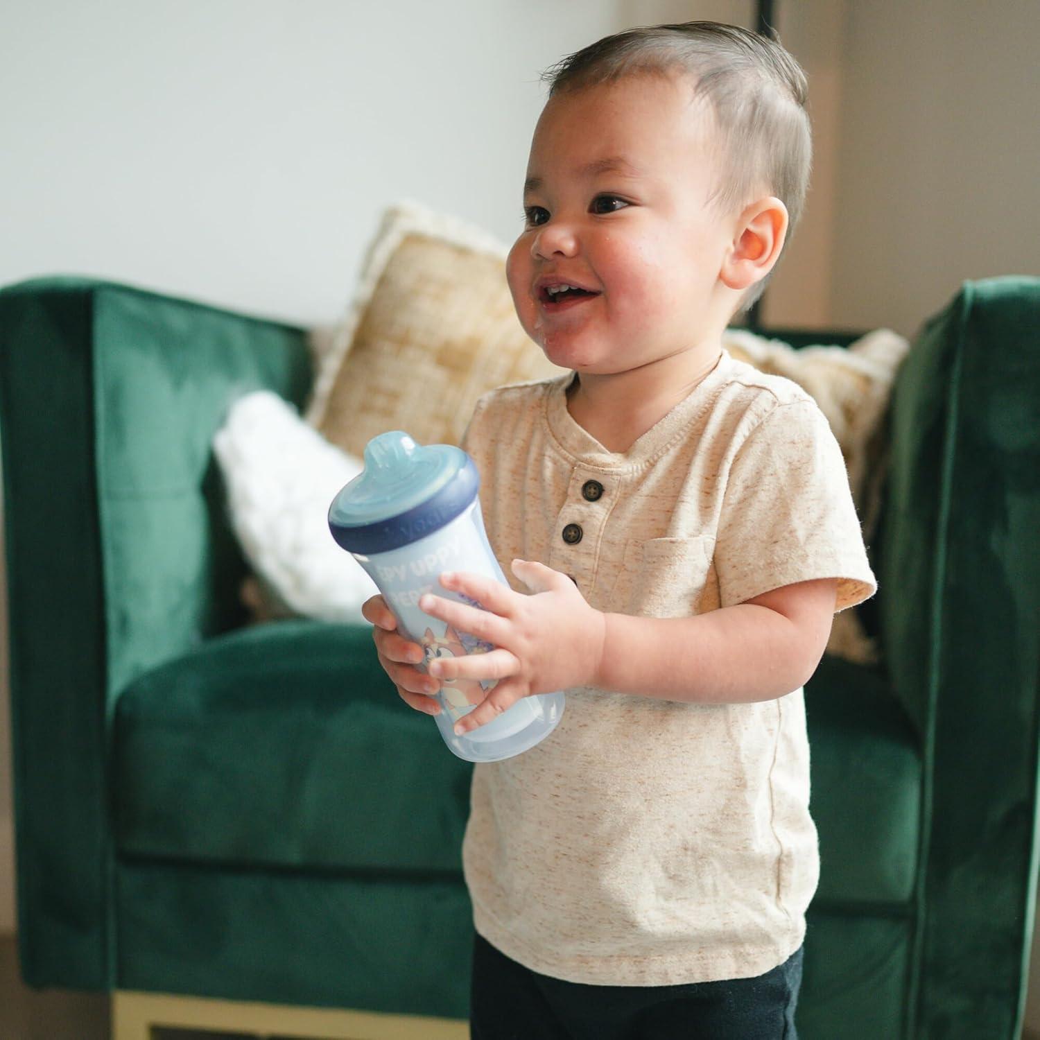 imageThe First Years Bluey Insulated Sippy Cups Dishwasher Safe Spill Proof Toddler Cups Ages 12 Months and Up 9 Ounces 2 Count2 Count Pack of 1