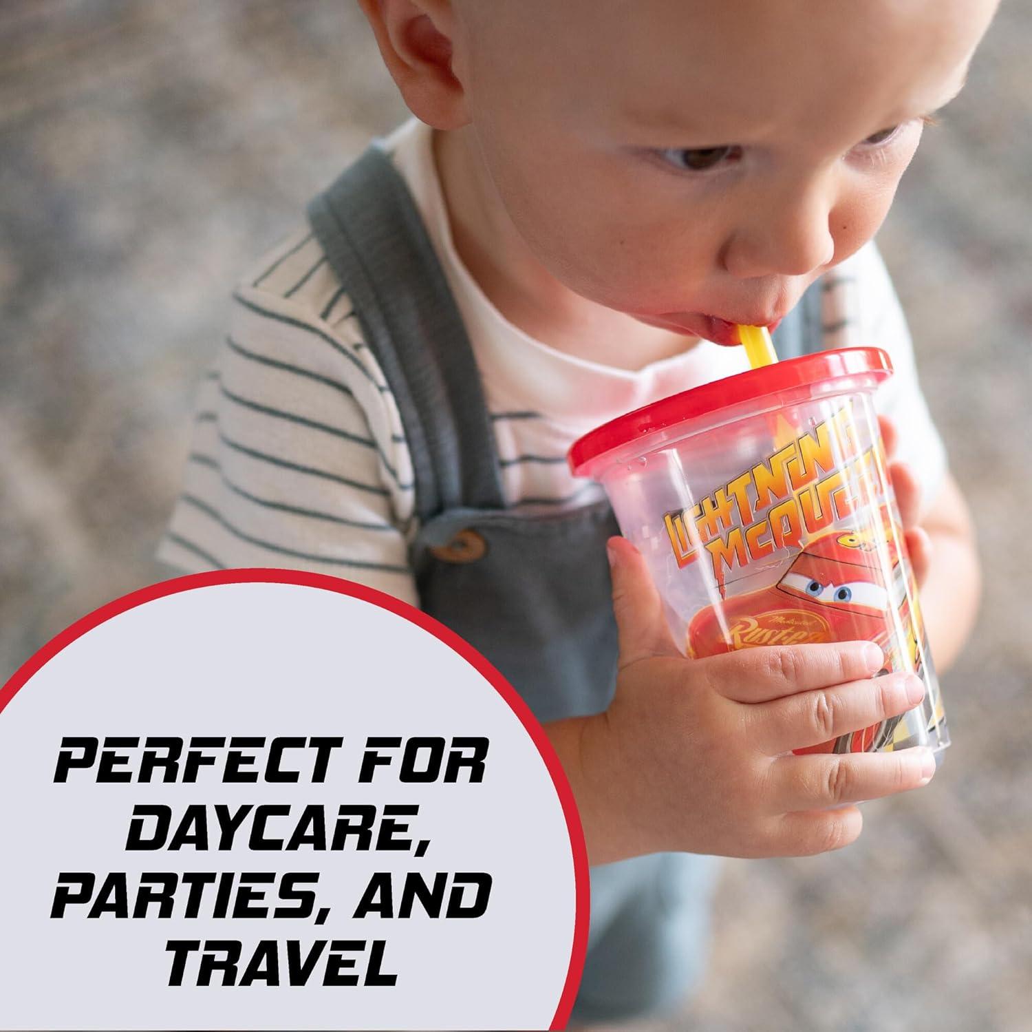 imageThe First Years Bluey Take amp Toss Toddler Straw Cups Spill Proof Toddler Sippy Cups with Snap On Lids and Straws Bluey Gifts and Bluey Party Supplies 10 Oz 10 CountDisney Cars