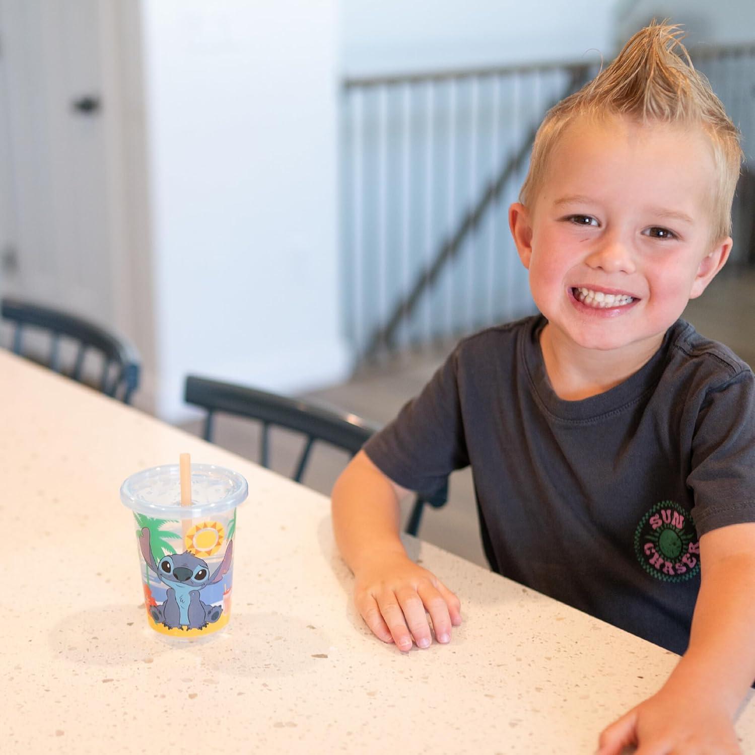 imageThe First Years Bluey Take amp Toss Toddler Straw Cups Spill Proof Toddler Sippy Cups with Snap On Lids and Straws Bluey Gifts and Bluey Party Supplies 10 Oz 10 CountStitch