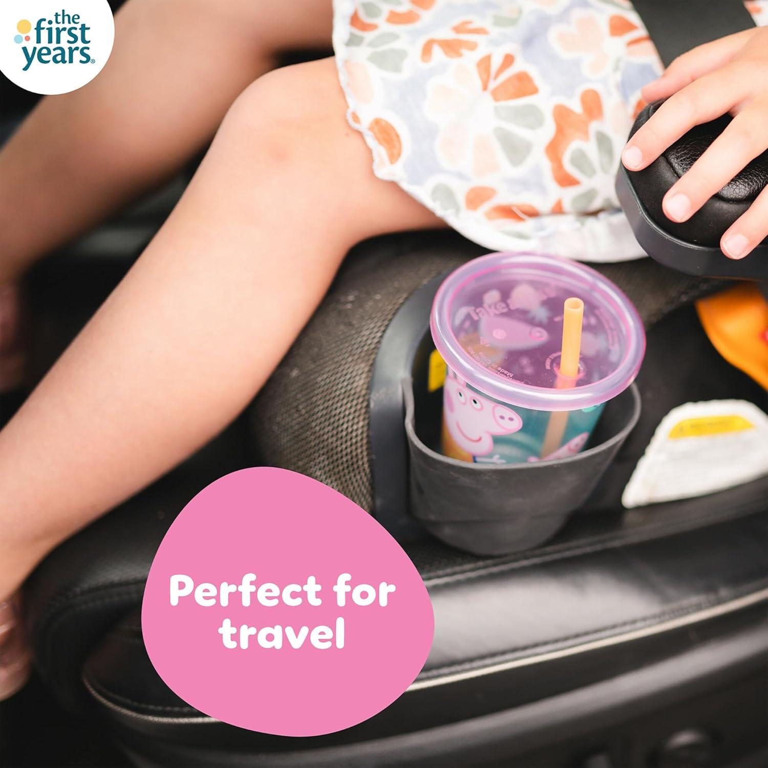 imageThe First Years Bluey Take amp Toss Toddler Straw Cups Spill Proof Toddler Sippy Cups with Snap On Lids and Straws Bluey Gifts and Bluey Party Supplies 10 Oz 10 CountPeppa Pig