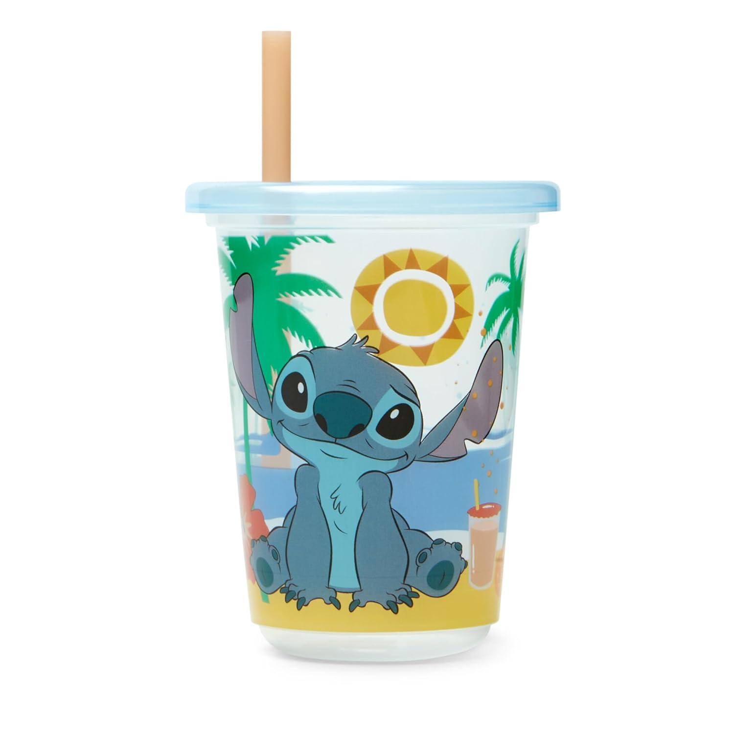 imageThe First Years Bluey Take amp Toss Toddler Straw Cups Spill Proof Toddler Sippy Cups with Snap On Lids and Straws Bluey Gifts and Bluey Party Supplies 10 Oz 10 CountStitch
