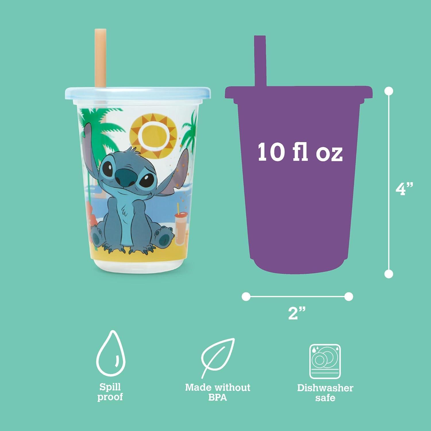 imageThe First Years Bluey Take amp Toss Toddler Straw Cups Spill Proof Toddler Sippy Cups with Snap On Lids and Straws Bluey Gifts and Bluey Party Supplies 10 Oz 10 CountStitch
