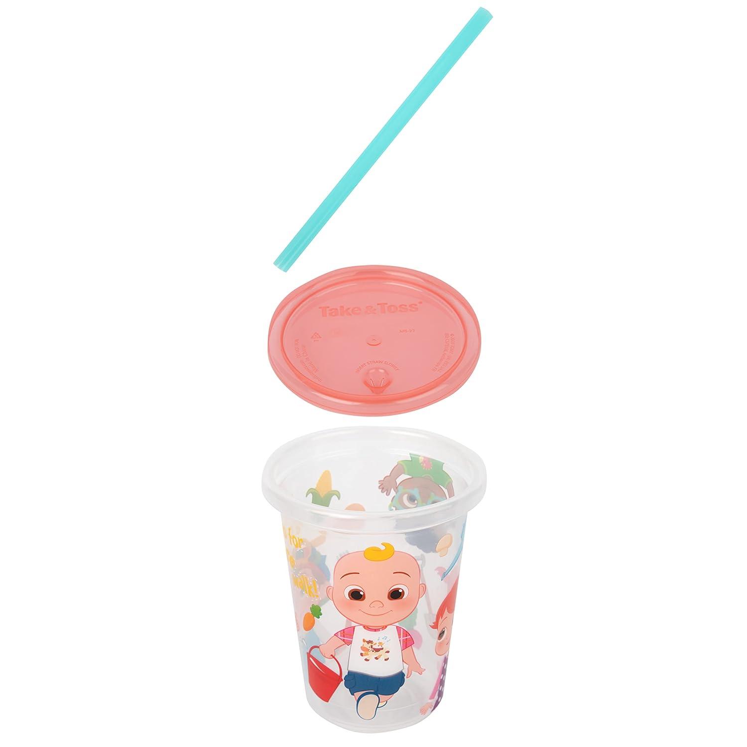 imageThe First Years Bluey Take amp Toss Toddler Straw Cups Spill Proof Toddler Sippy Cups with Snap On Lids and Straws Bluey Gifts and Bluey Party Supplies 10 Oz 10 CountCocomelon