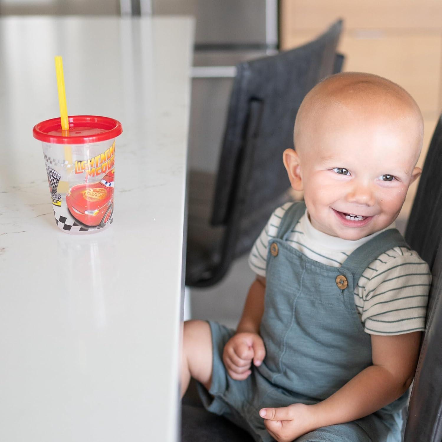 imageThe First Years Bluey Take amp Toss Toddler Straw Cups Spill Proof Toddler Sippy Cups with Snap On Lids and Straws Bluey Gifts and Bluey Party Supplies 10 Oz 10 CountDisney Cars