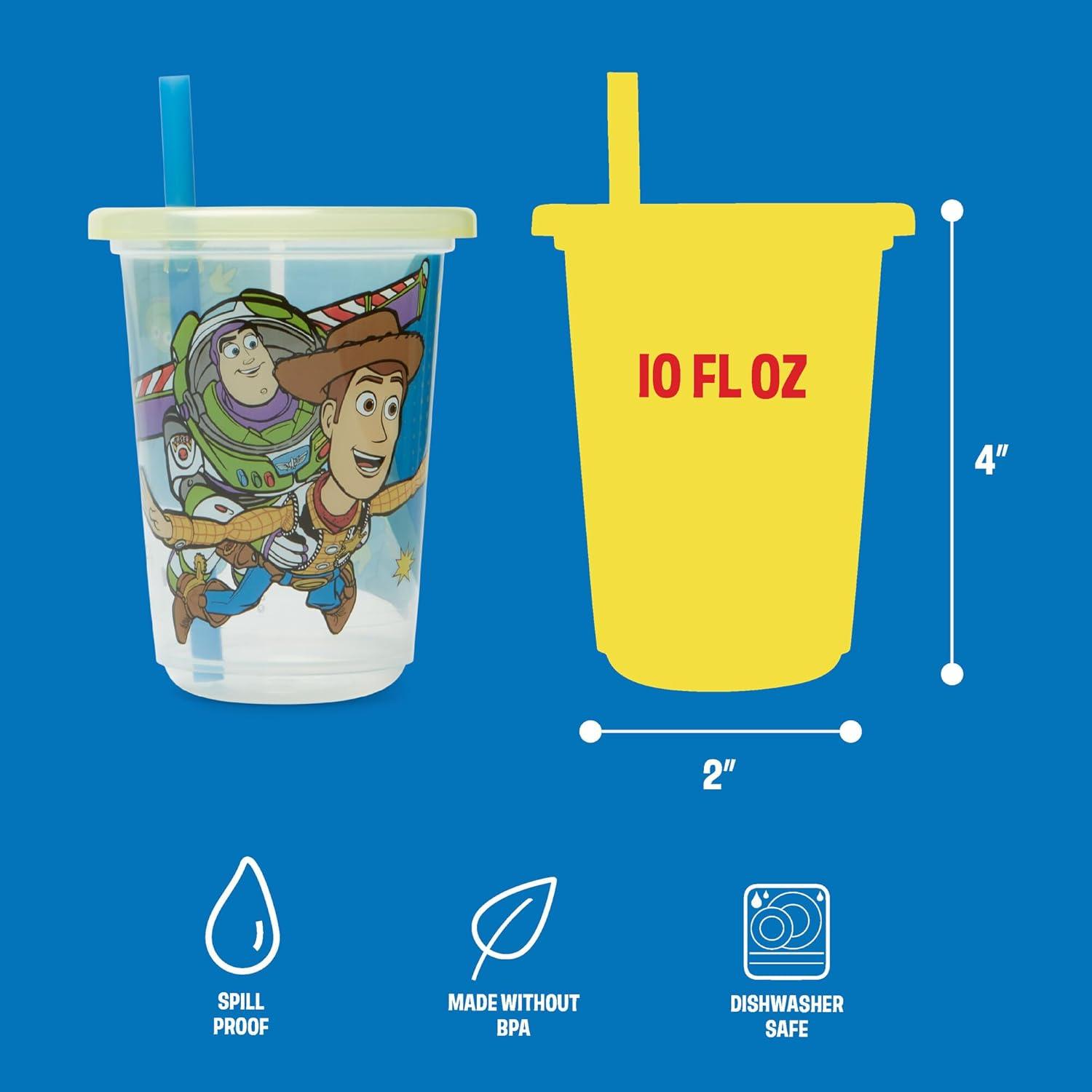 imageThe First Years Bluey Take amp Toss Toddler Straw Cups Spill Proof Toddler Sippy Cups with Snap On Lids and Straws Bluey Gifts and Bluey Party Supplies 10 Oz 10 CountDisney Toy Story
