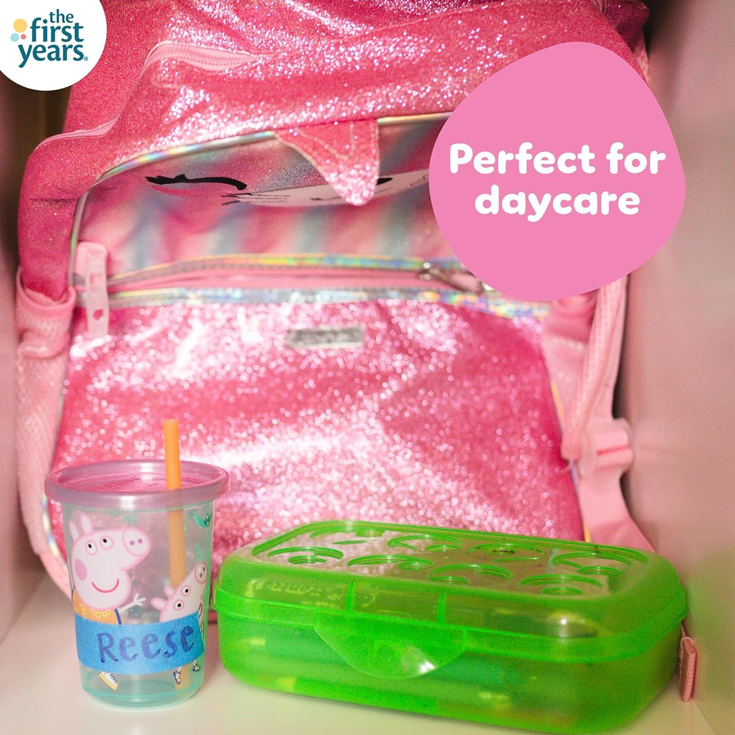 imageThe First Years Bluey Take amp Toss Toddler Straw Cups Spill Proof Toddler Sippy Cups with Snap On Lids and Straws Bluey Gifts and Bluey Party Supplies 10 Oz 10 CountPeppa Pig