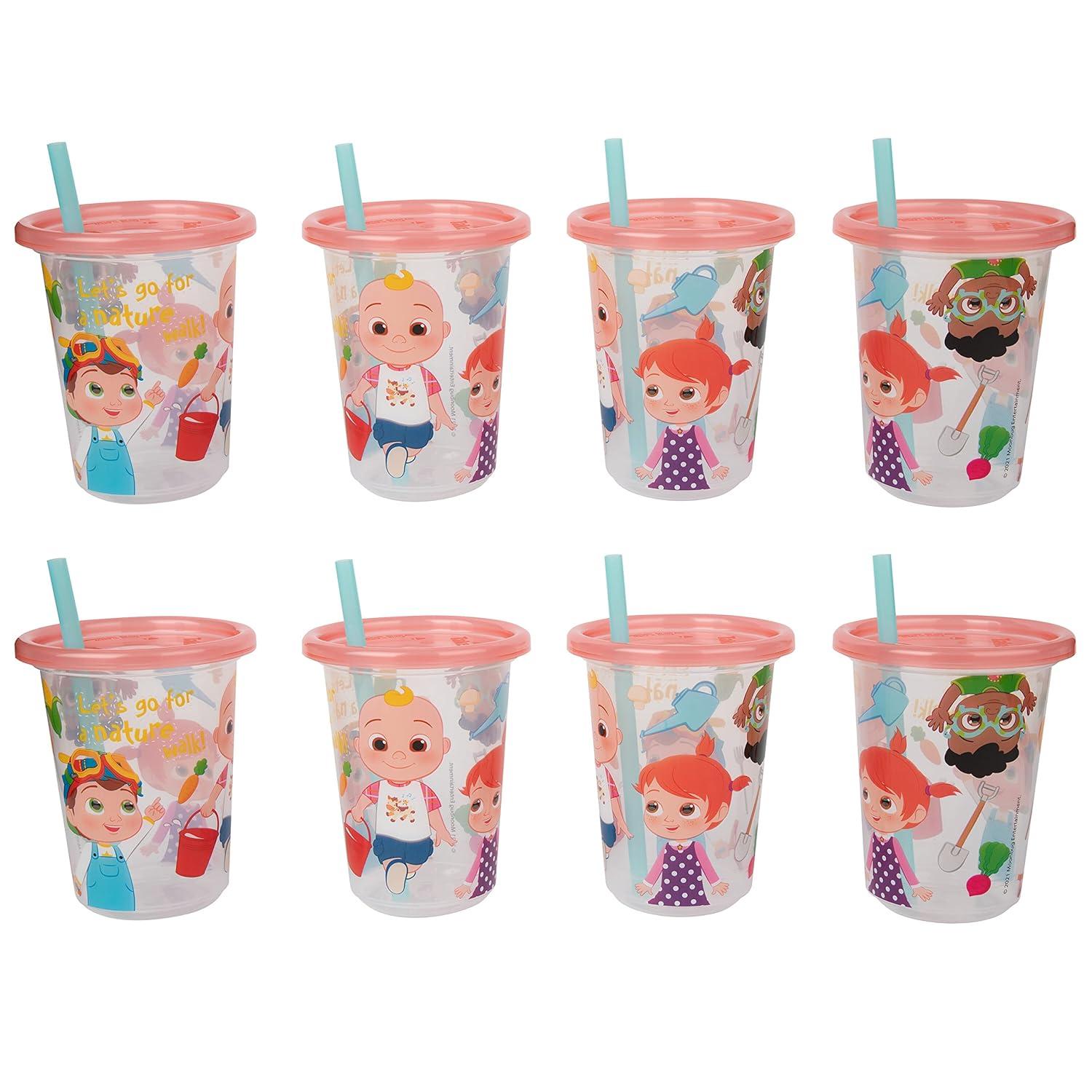 imageThe First Years Bluey Take amp Toss Toddler Straw Cups Spill Proof Toddler Sippy Cups with Snap On Lids and Straws Bluey Gifts and Bluey Party Supplies 10 Oz 10 CountCocomelon