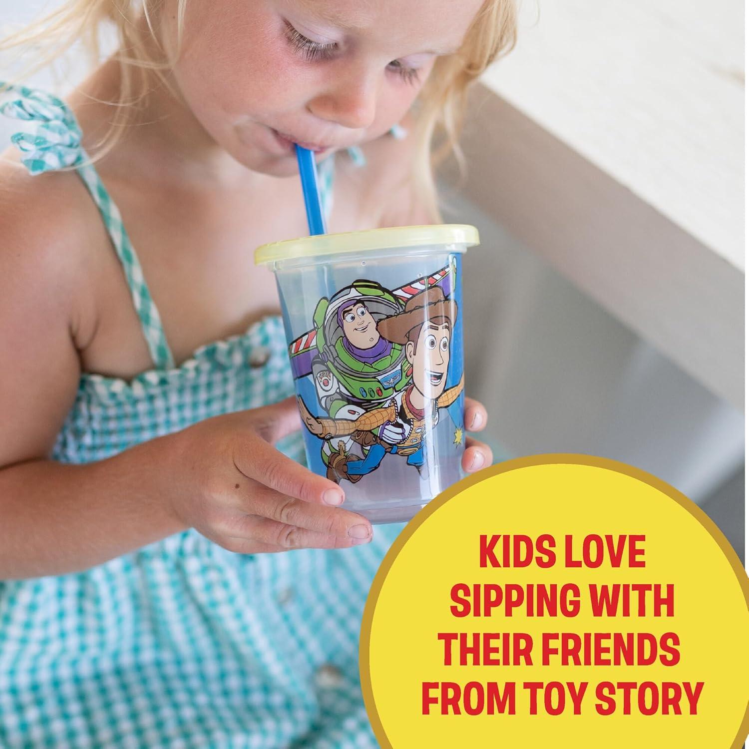 imageThe First Years Bluey Take amp Toss Toddler Straw Cups Spill Proof Toddler Sippy Cups with Snap On Lids and Straws Bluey Gifts and Bluey Party Supplies 10 Oz 10 CountDisney Toy Story