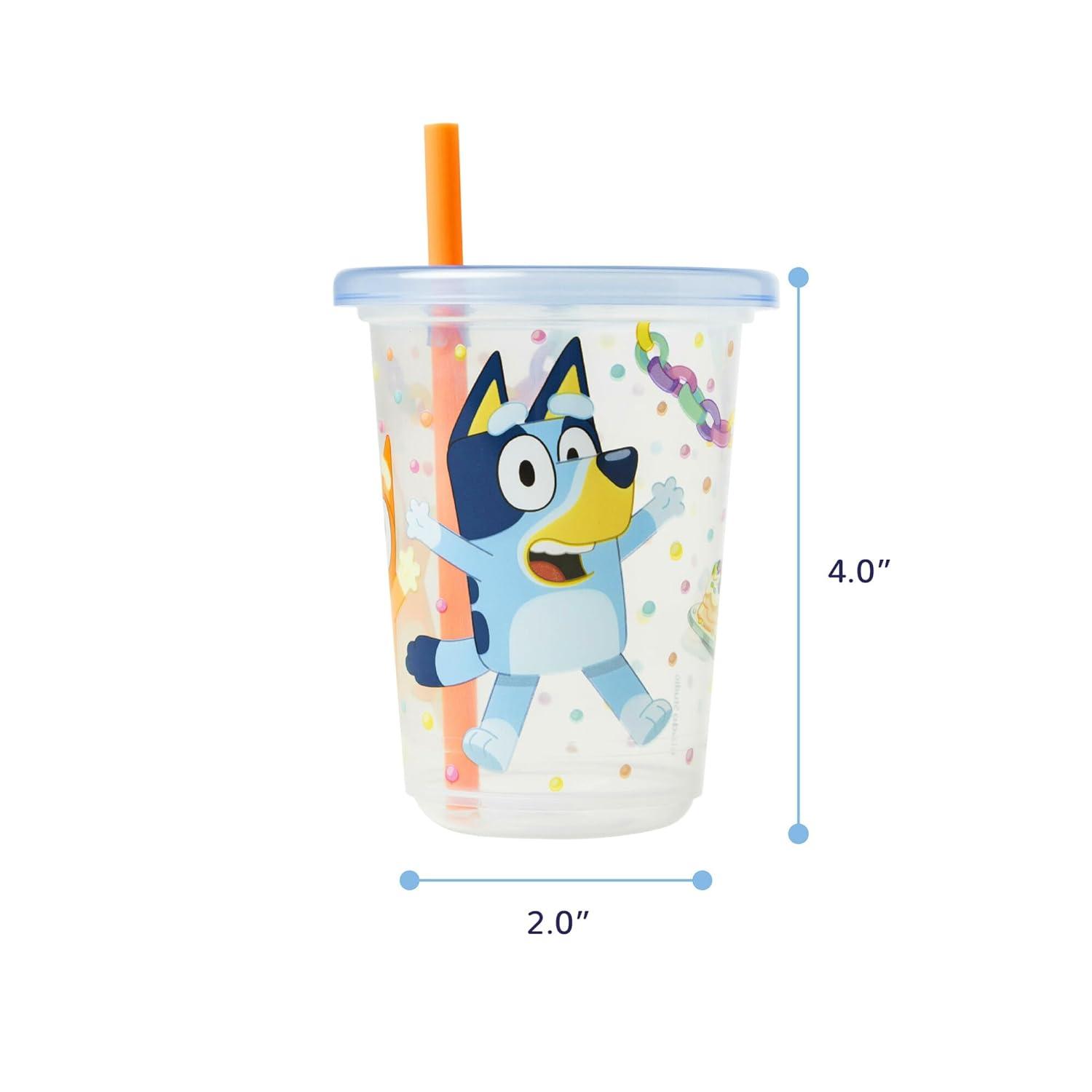 imageThe First Years Bluey Take amp Toss Toddler Straw Cups Spill Proof Toddler Sippy Cups with Snap On Lids and Straws Bluey Gifts and Bluey Party Supplies 10 Oz 10 CountBluey Straw Cups
