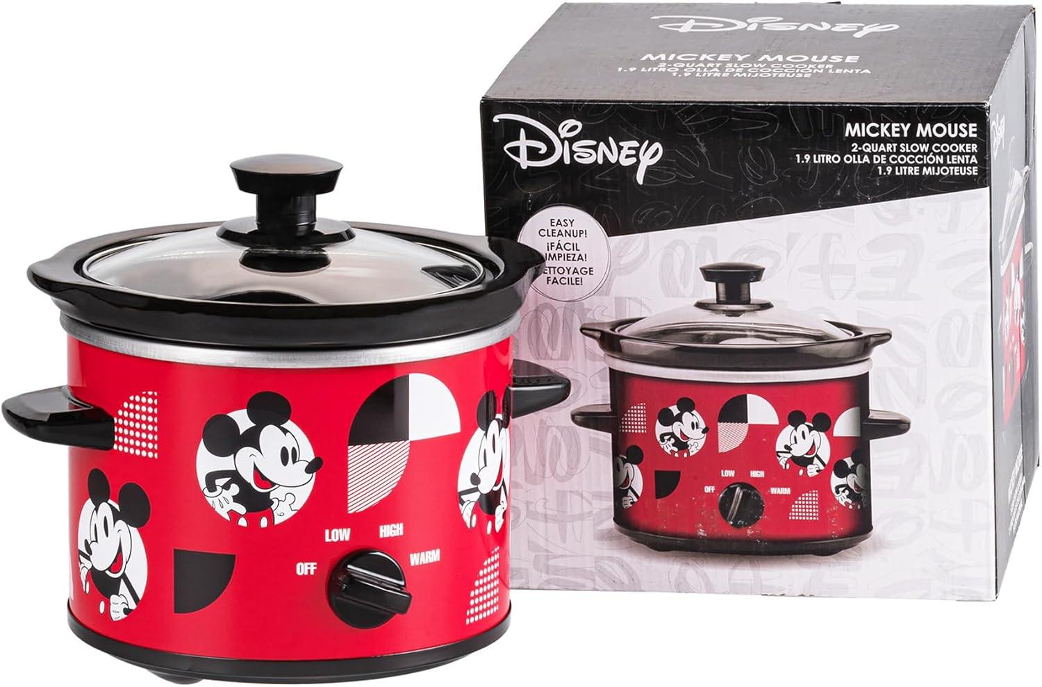 imageUncanny Brands Bluey 2qt Slow Cooker Small Kitchen ApplianceDisney Mickey Mouse