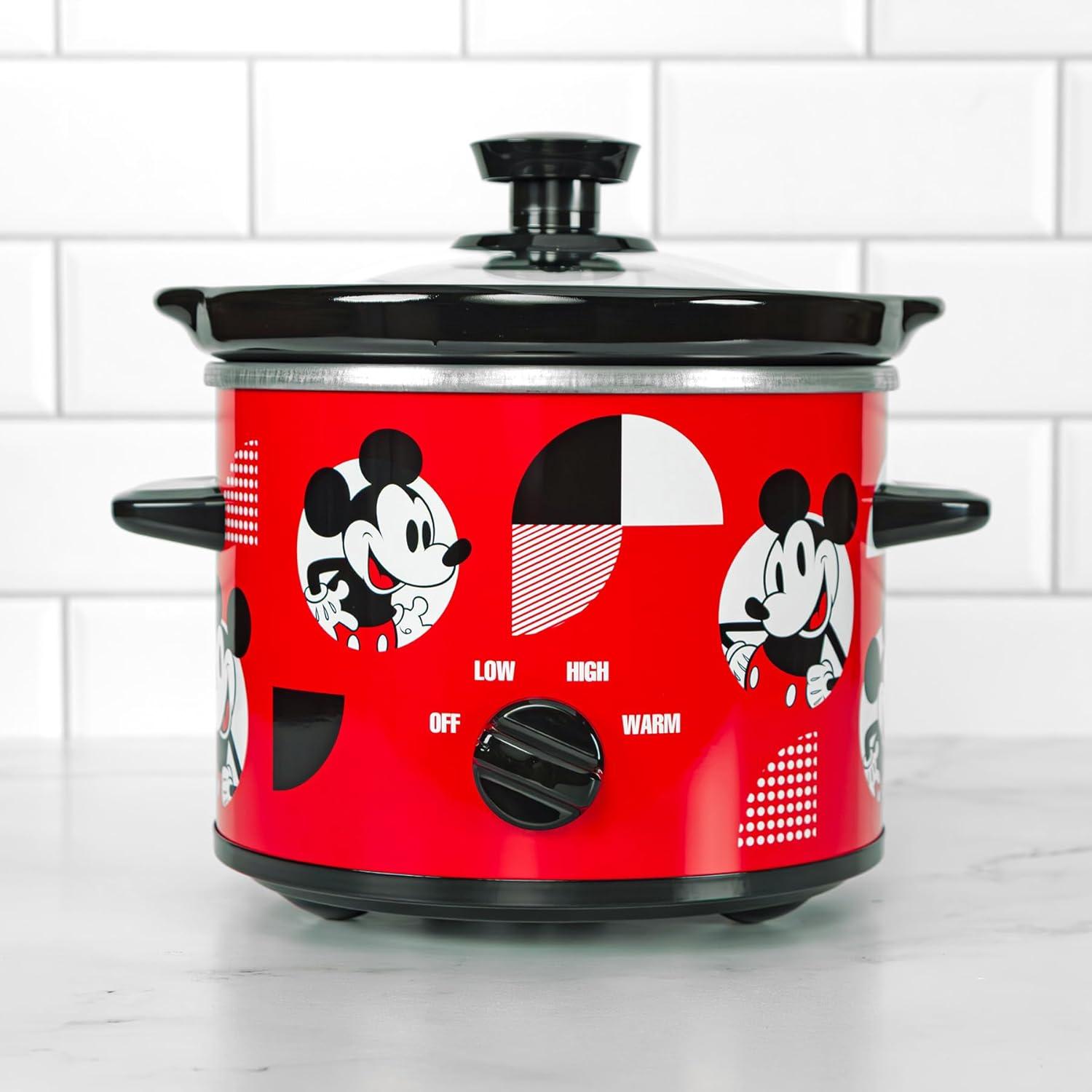 imageUncanny Brands Bluey 2qt Slow Cooker Small Kitchen ApplianceDisney Mickey Mouse