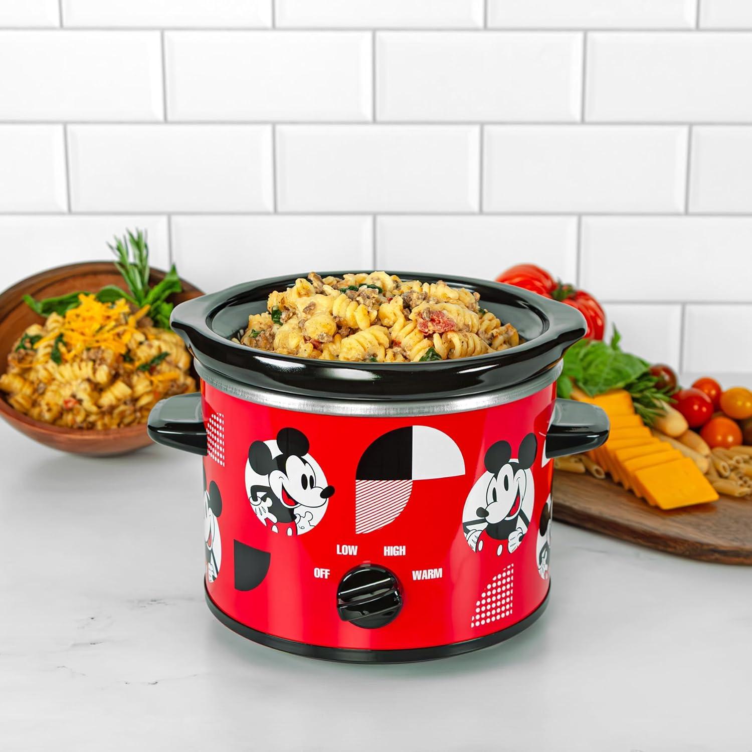 imageUncanny Brands Bluey 2qt Slow Cooker Small Kitchen ApplianceDisney Mickey Mouse