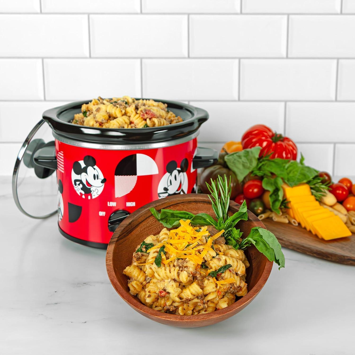 imageUncanny Brands Bluey 2qt Slow Cooker Small Kitchen ApplianceDisney Mickey Mouse