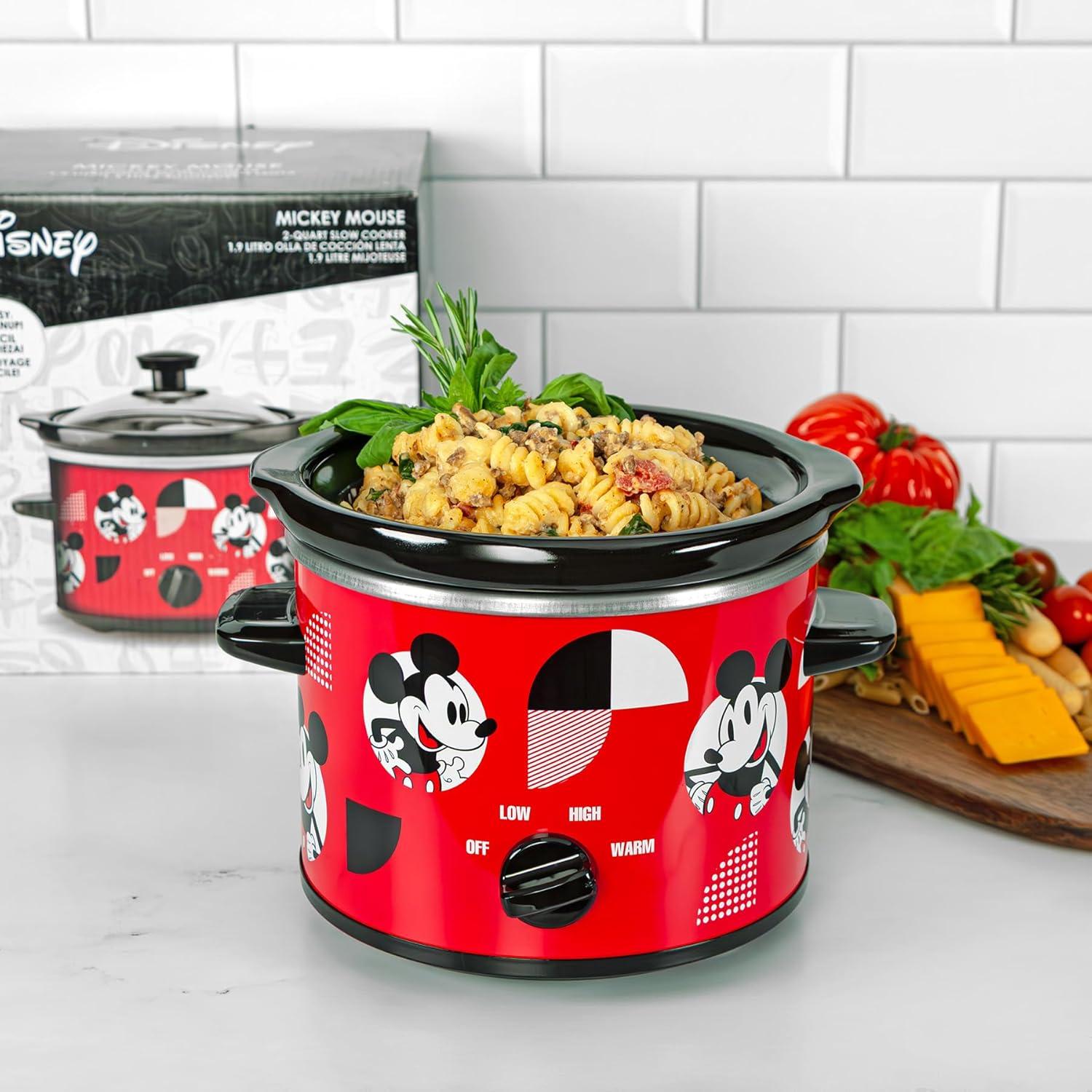 imageUncanny Brands Bluey 2qt Slow Cooker Small Kitchen ApplianceDisney Mickey Mouse