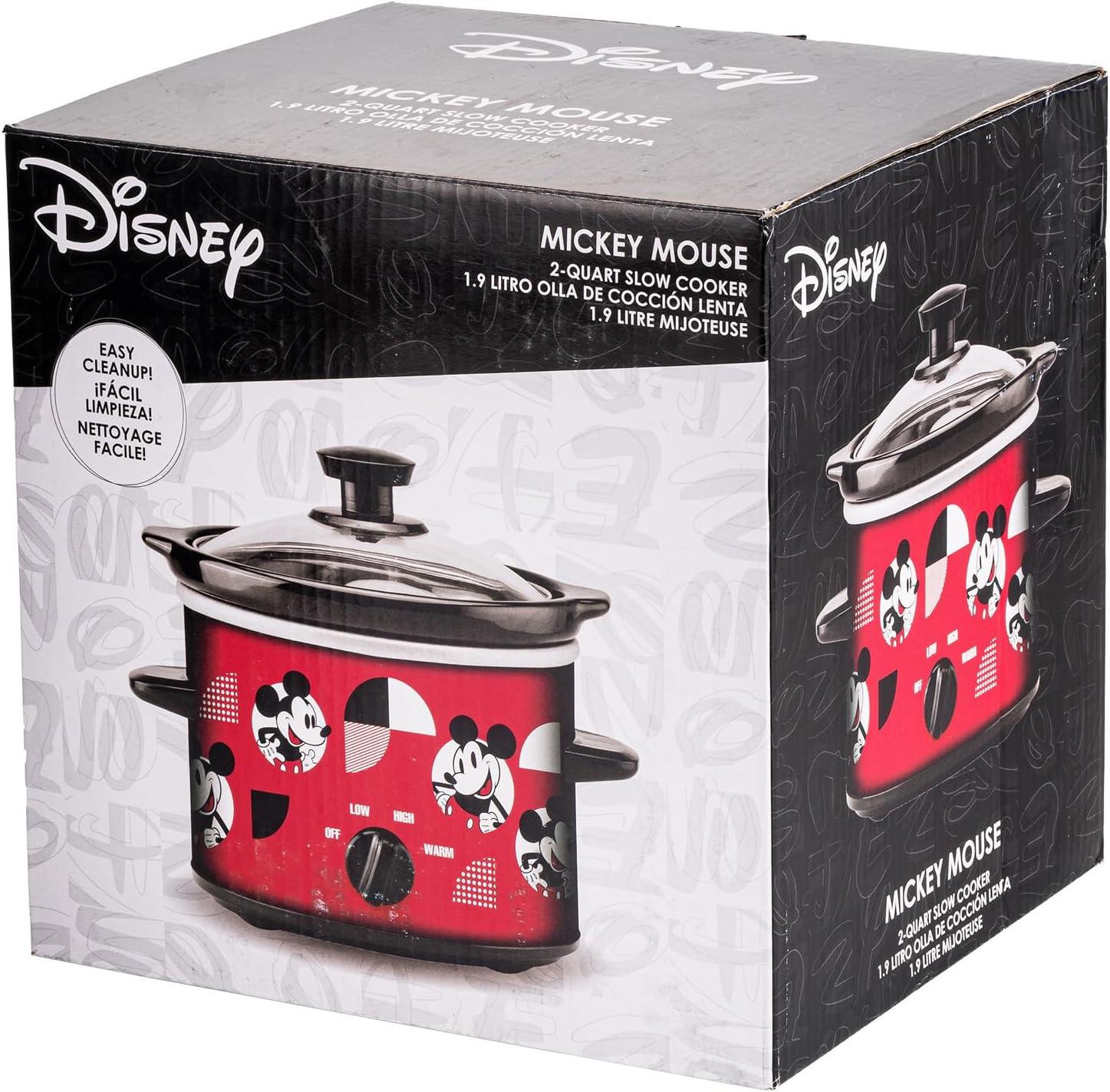 imageUncanny Brands Bluey 2qt Slow Cooker Small Kitchen ApplianceDisney Mickey Mouse