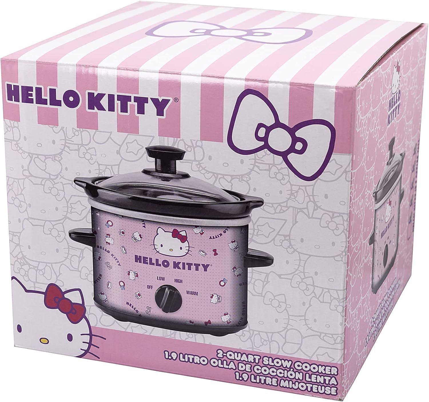 imageUncanny Brands Bluey 2qt Slow Cooker Small Kitchen ApplianceHello Kitty