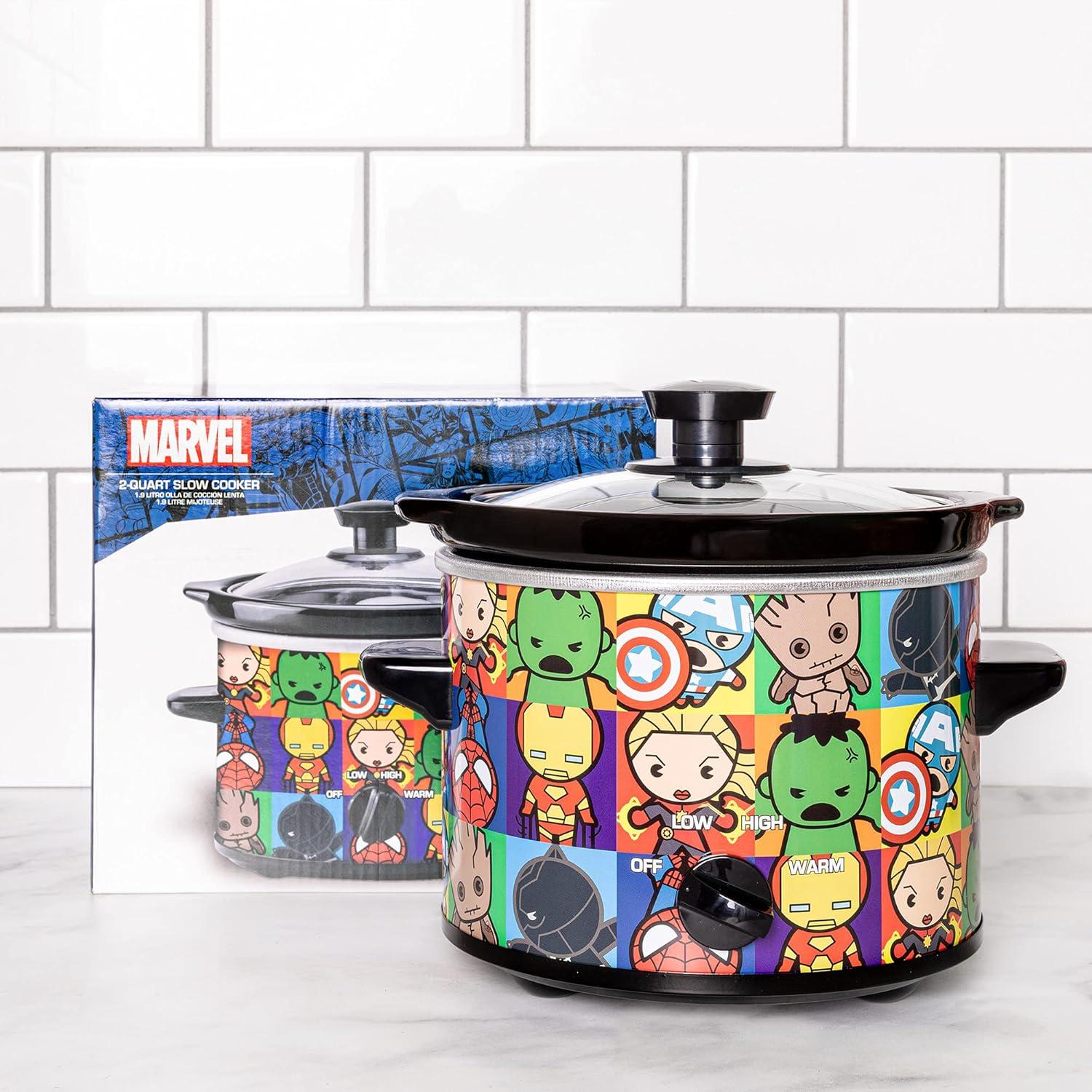 imageUncanny Brands Bluey 2qt Slow Cooker Small Kitchen ApplianceMarvel Avengers