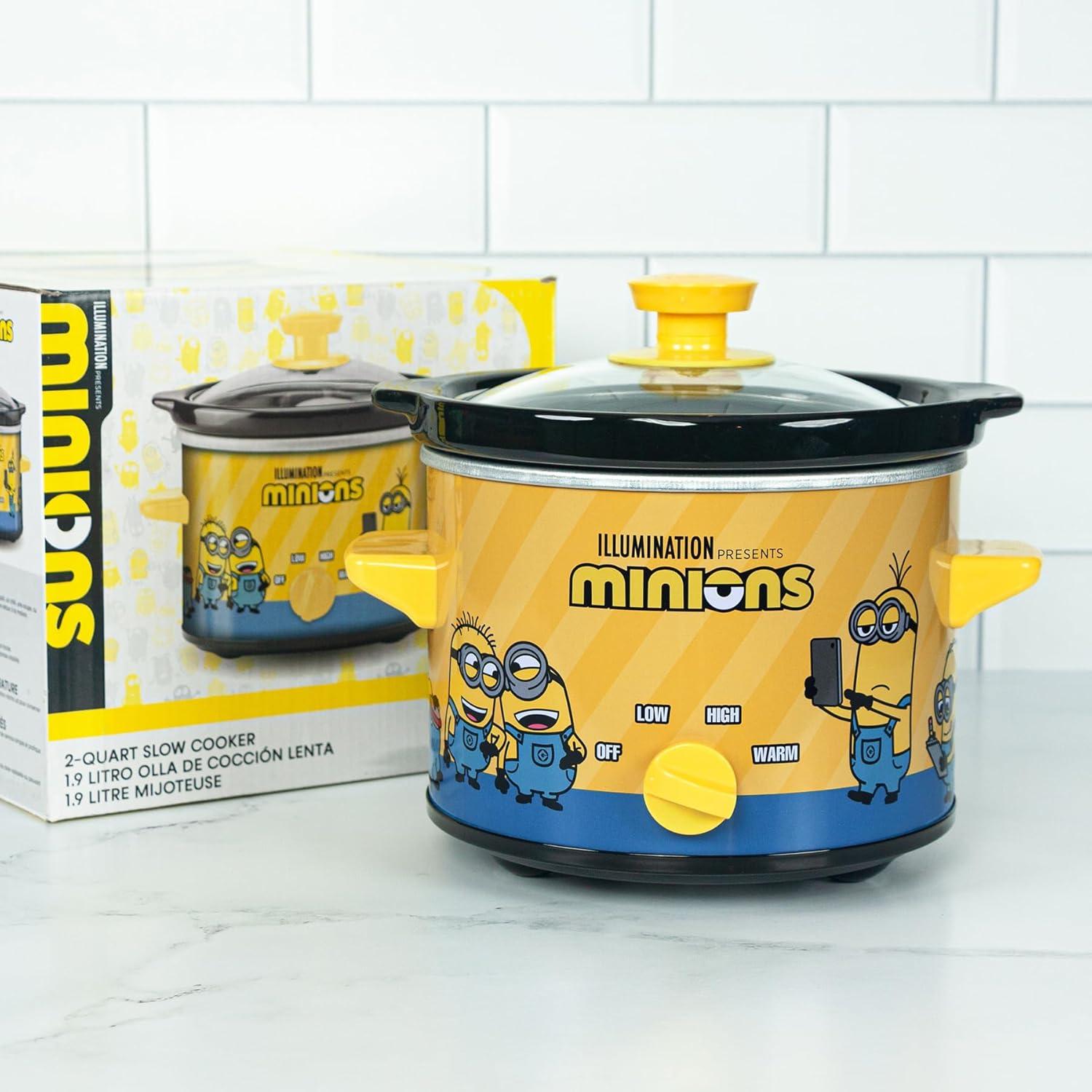 imageUncanny Brands Bluey 2qt Slow Cooker Small Kitchen ApplianceMinions