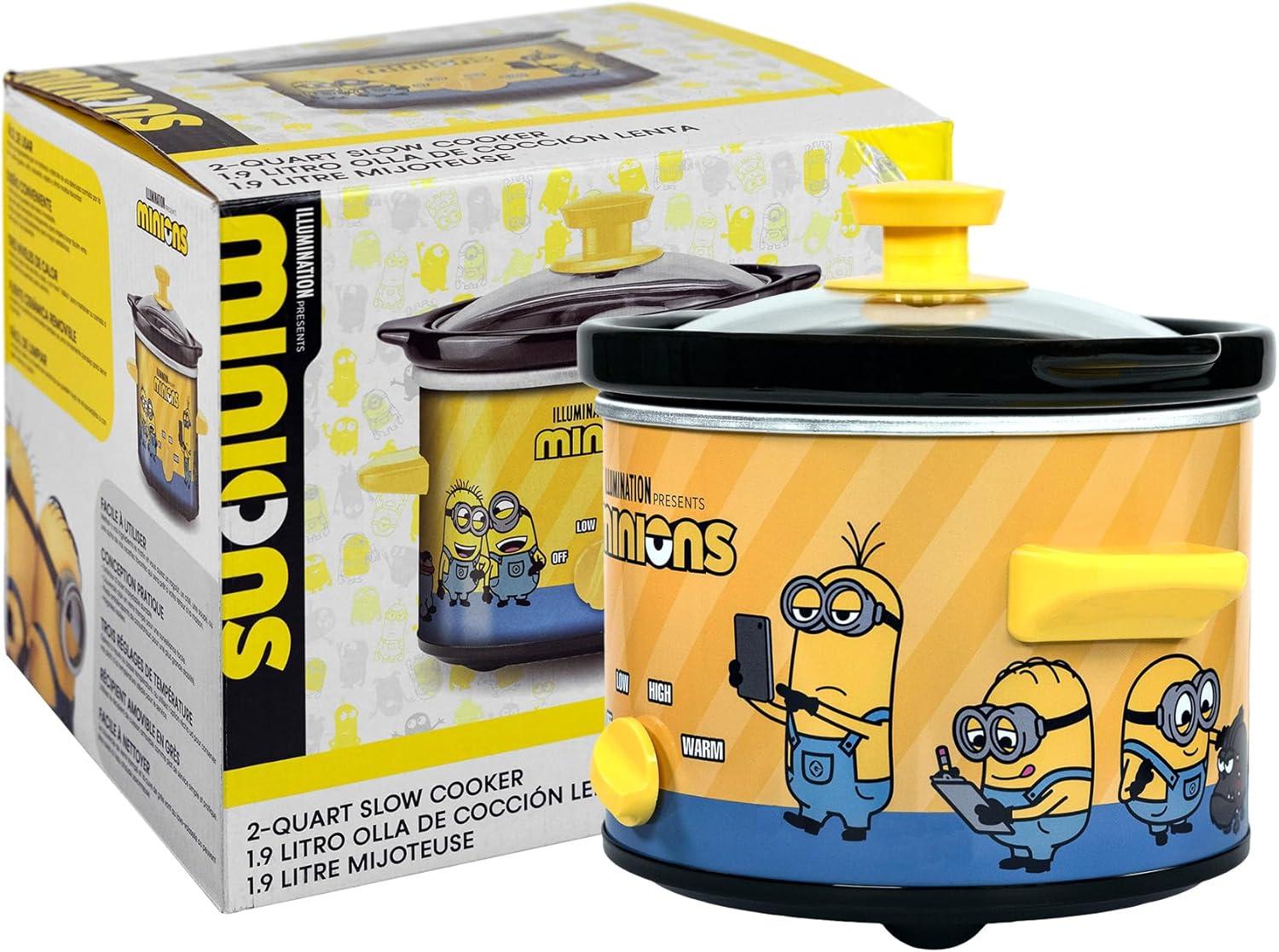 imageUncanny Brands Bluey 2qt Slow Cooker Small Kitchen ApplianceMinions
