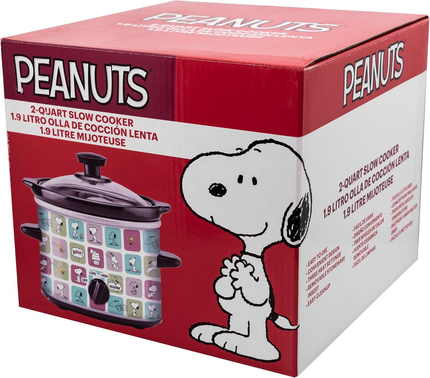 imageUncanny Brands Bluey 2qt Slow Cooker Small Kitchen AppliancePeanuts Snoopy