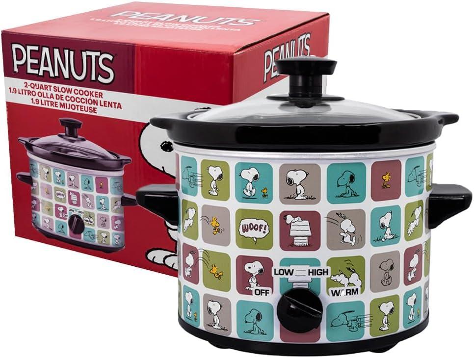imageUncanny Brands Bluey 2qt Slow Cooker Small Kitchen AppliancePeanuts Snoopy