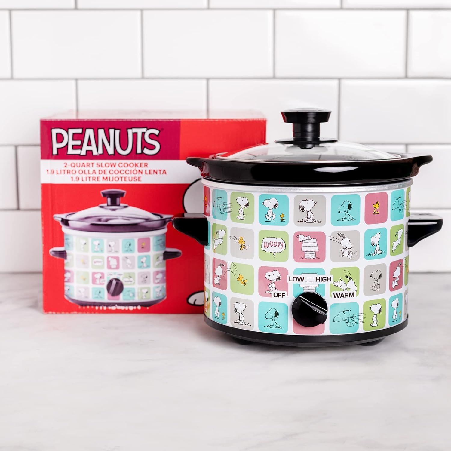 imageUncanny Brands Bluey 2qt Slow Cooker Small Kitchen AppliancePeanuts Snoopy