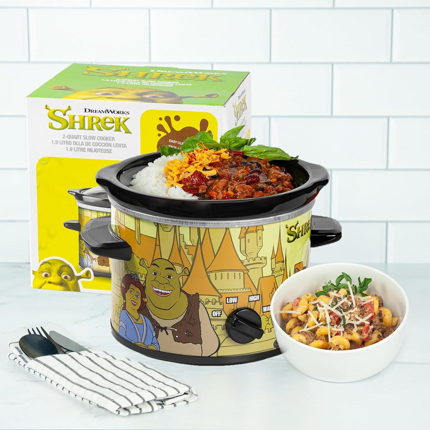 imageUncanny Brands Bluey 2qt Slow Cooker Small Kitchen ApplianceShrek