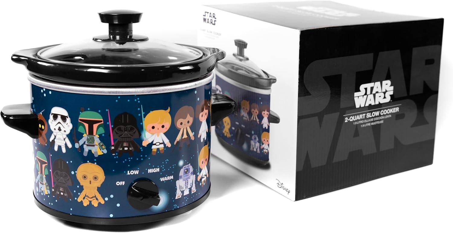 imageUncanny Brands Bluey 2qt Slow Cooker Small Kitchen ApplianceStar Wars