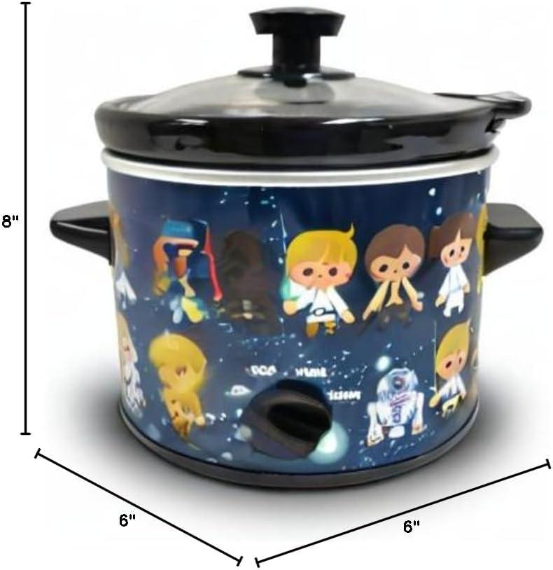 imageUncanny Brands Bluey 2qt Slow Cooker Small Kitchen ApplianceStar Wars