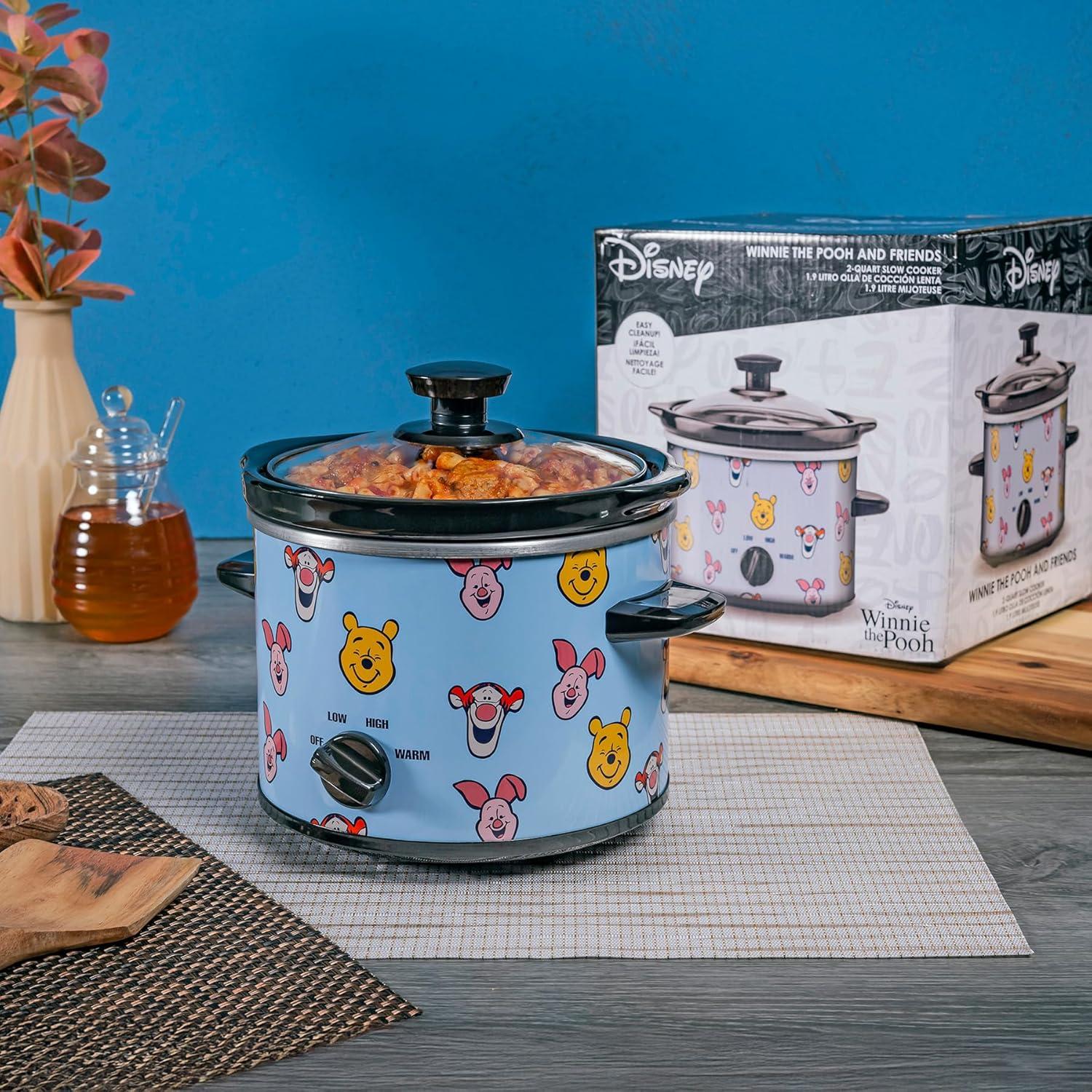 imageUncanny Brands Bluey 2qt Slow Cooker Small Kitchen ApplianceWinnie the Pooh