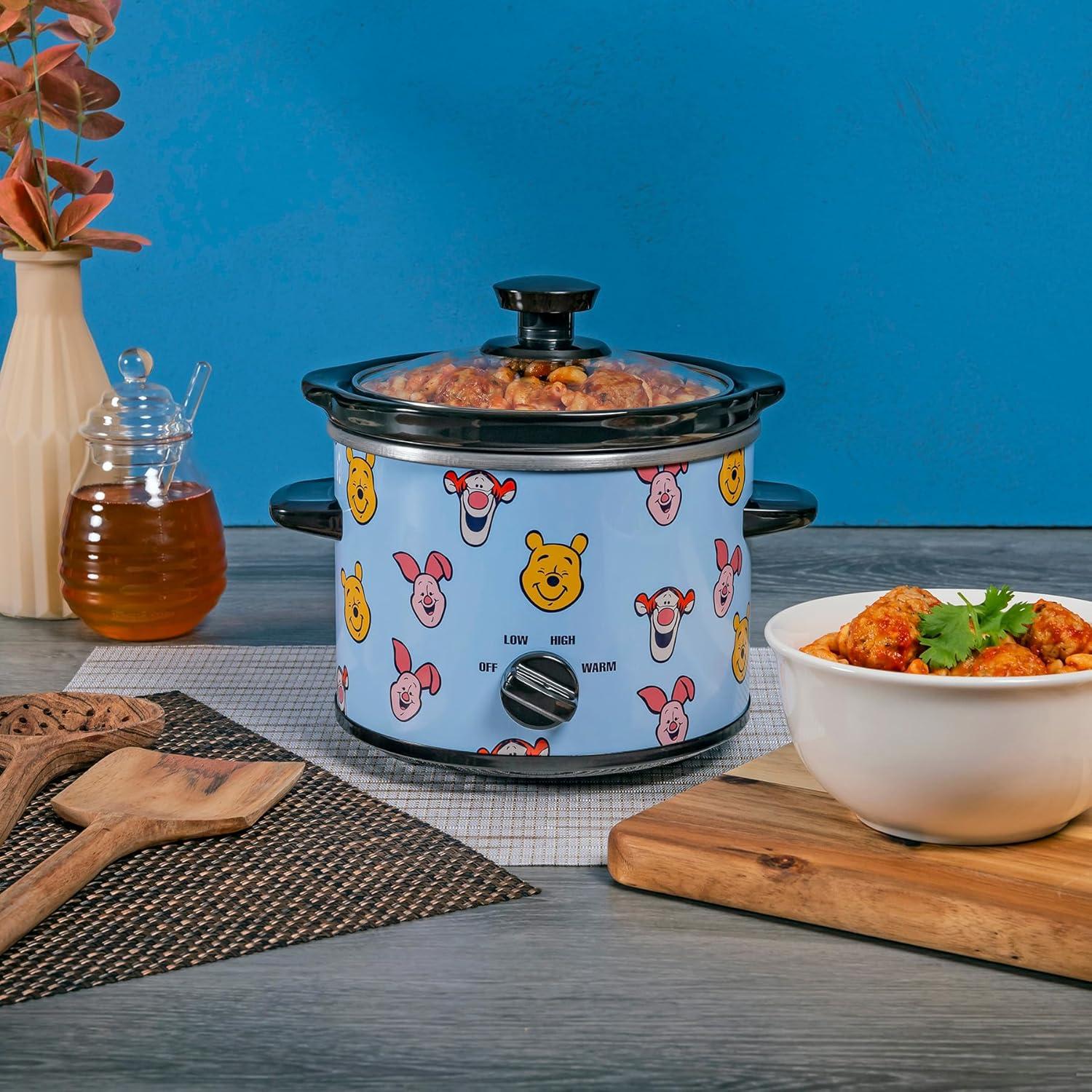 imageUncanny Brands Bluey 2qt Slow Cooker Small Kitchen ApplianceWinnie the Pooh