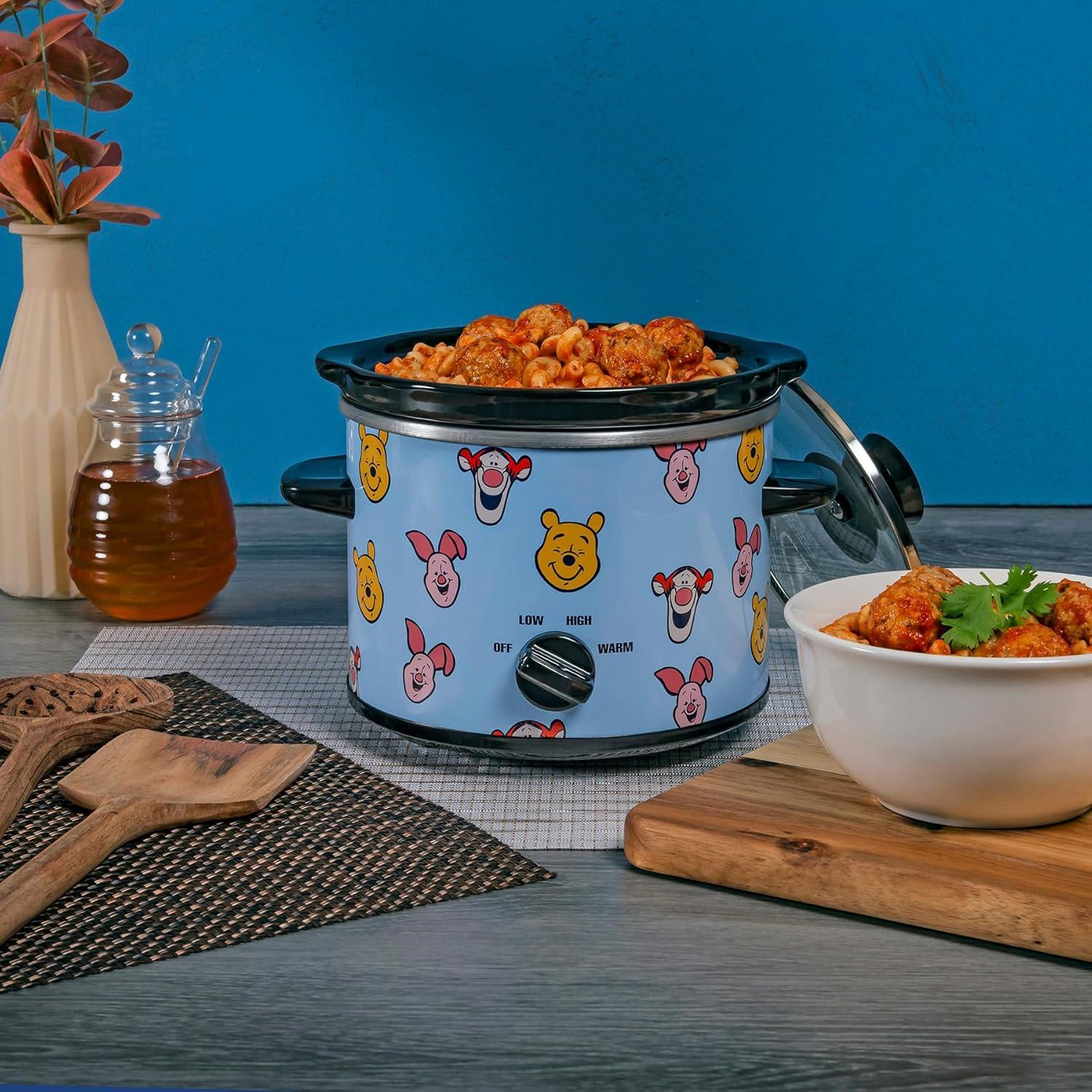 imageUncanny Brands Bluey 2qt Slow Cooker Small Kitchen ApplianceWinnie the Pooh