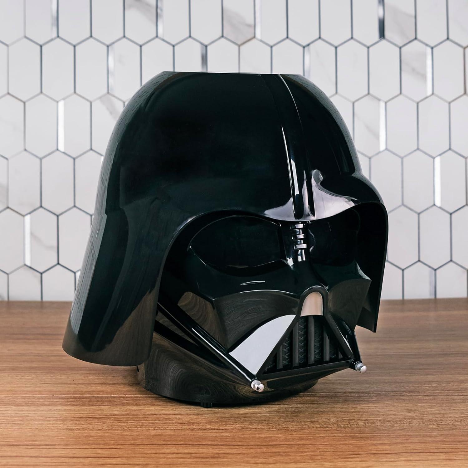 imageUncanny Brands Bluey Popcorn Maker OilFree Electric Hot Air Popper with 12 Paper Bags Officially LicensedDarth Vader