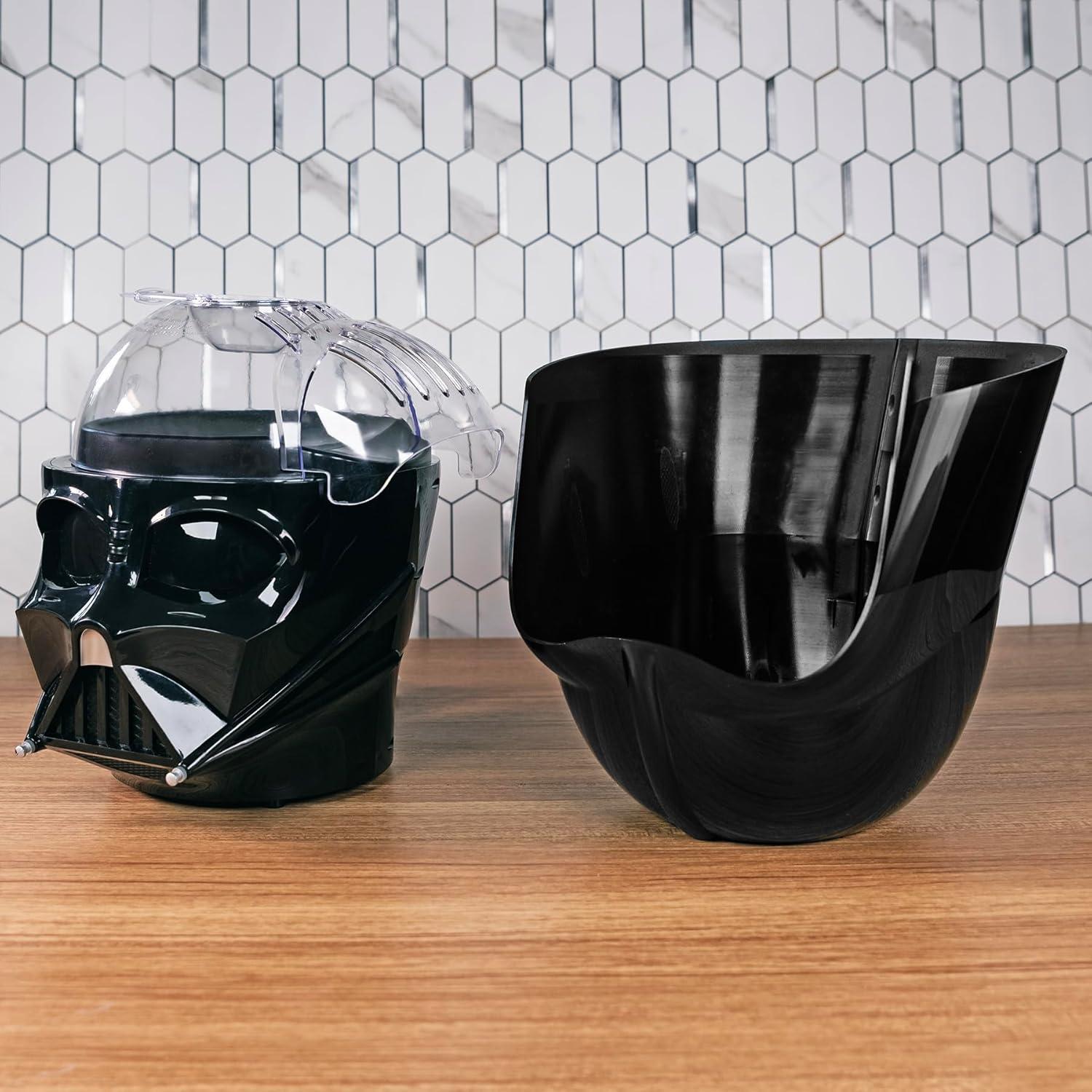 imageUncanny Brands Bluey Popcorn Maker OilFree Electric Hot Air Popper with 12 Paper Bags Officially LicensedDarth Vader