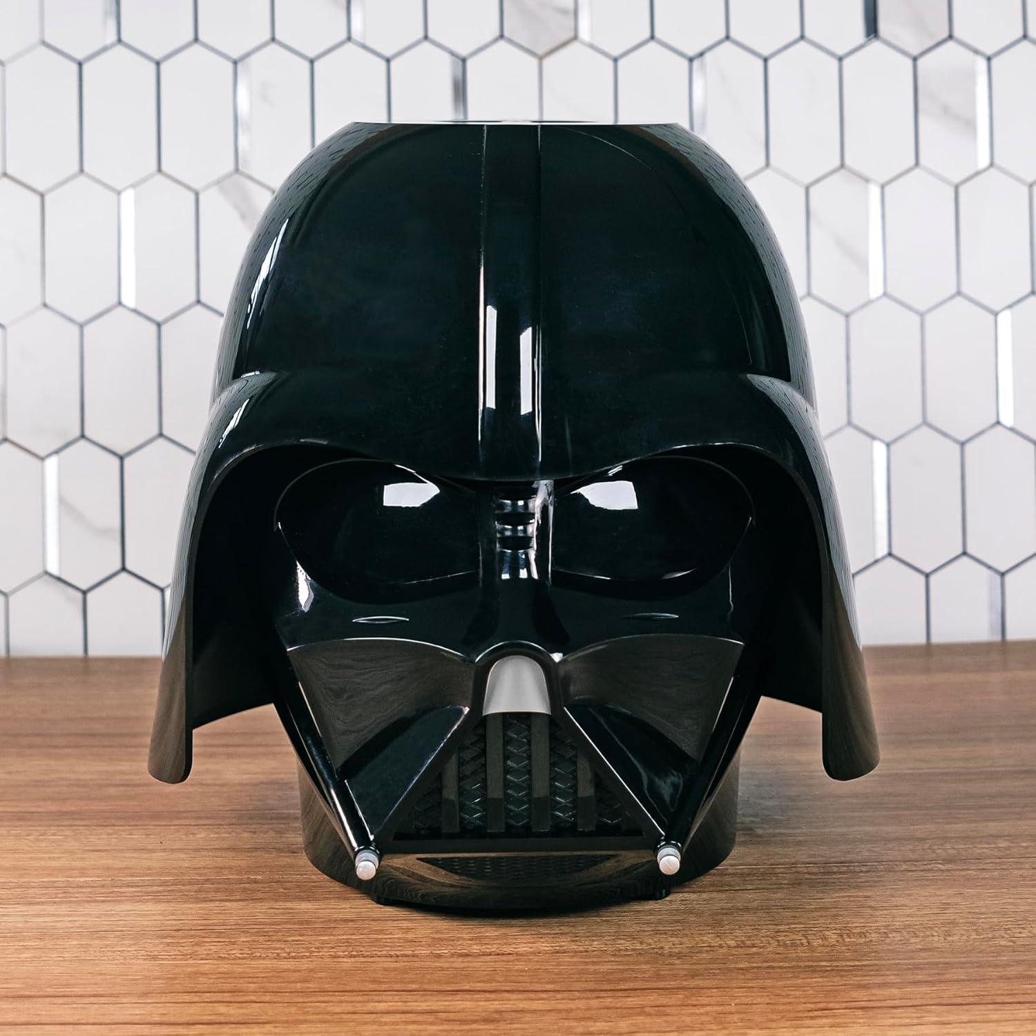 imageUncanny Brands Bluey Popcorn Maker OilFree Electric Hot Air Popper with 12 Paper Bags Officially LicensedDarth Vader