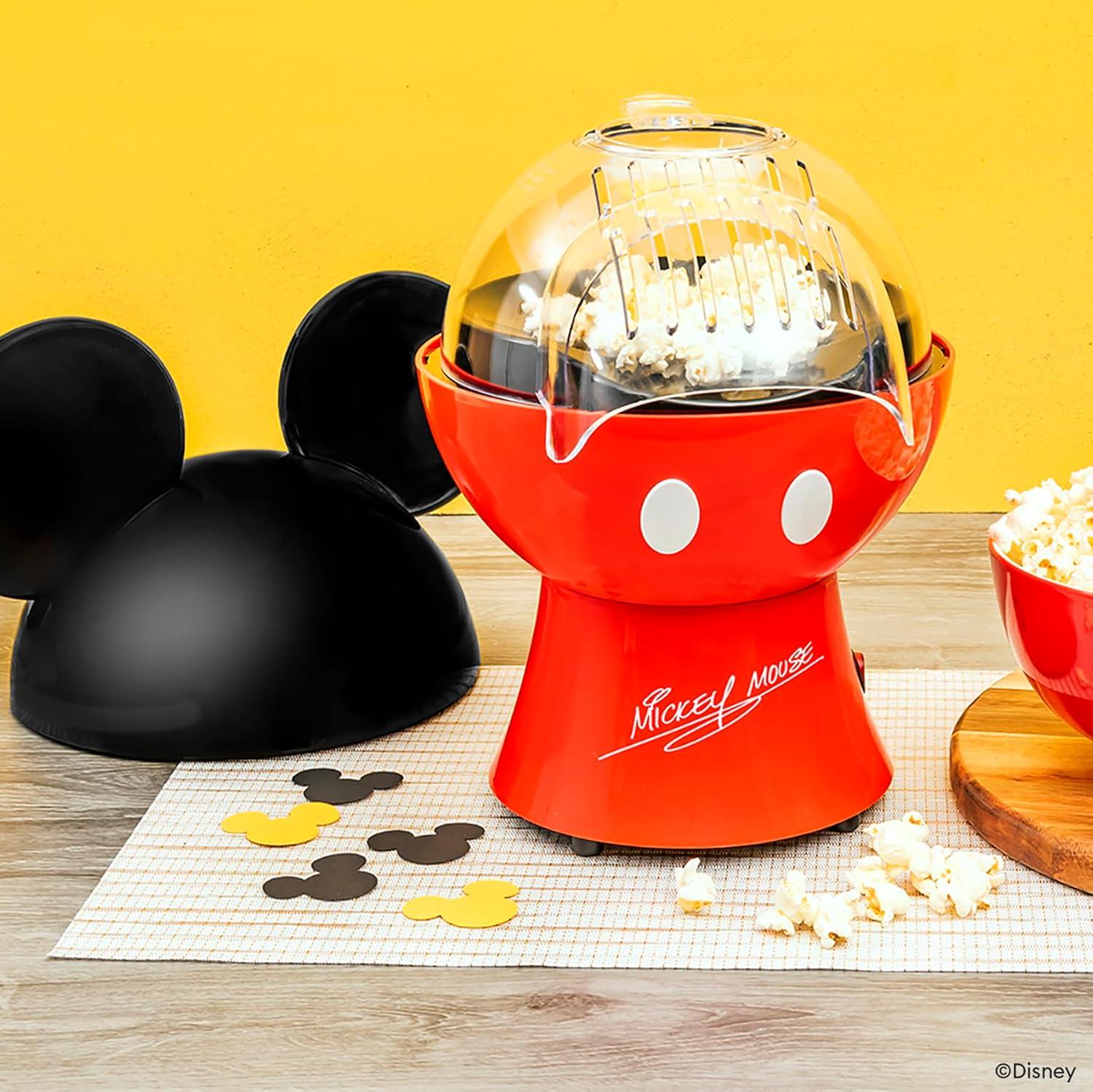 imageUncanny Brands Bluey Popcorn Maker OilFree Electric Hot Air Popper with 12 Paper Bags Officially LicensedMickey Mouse