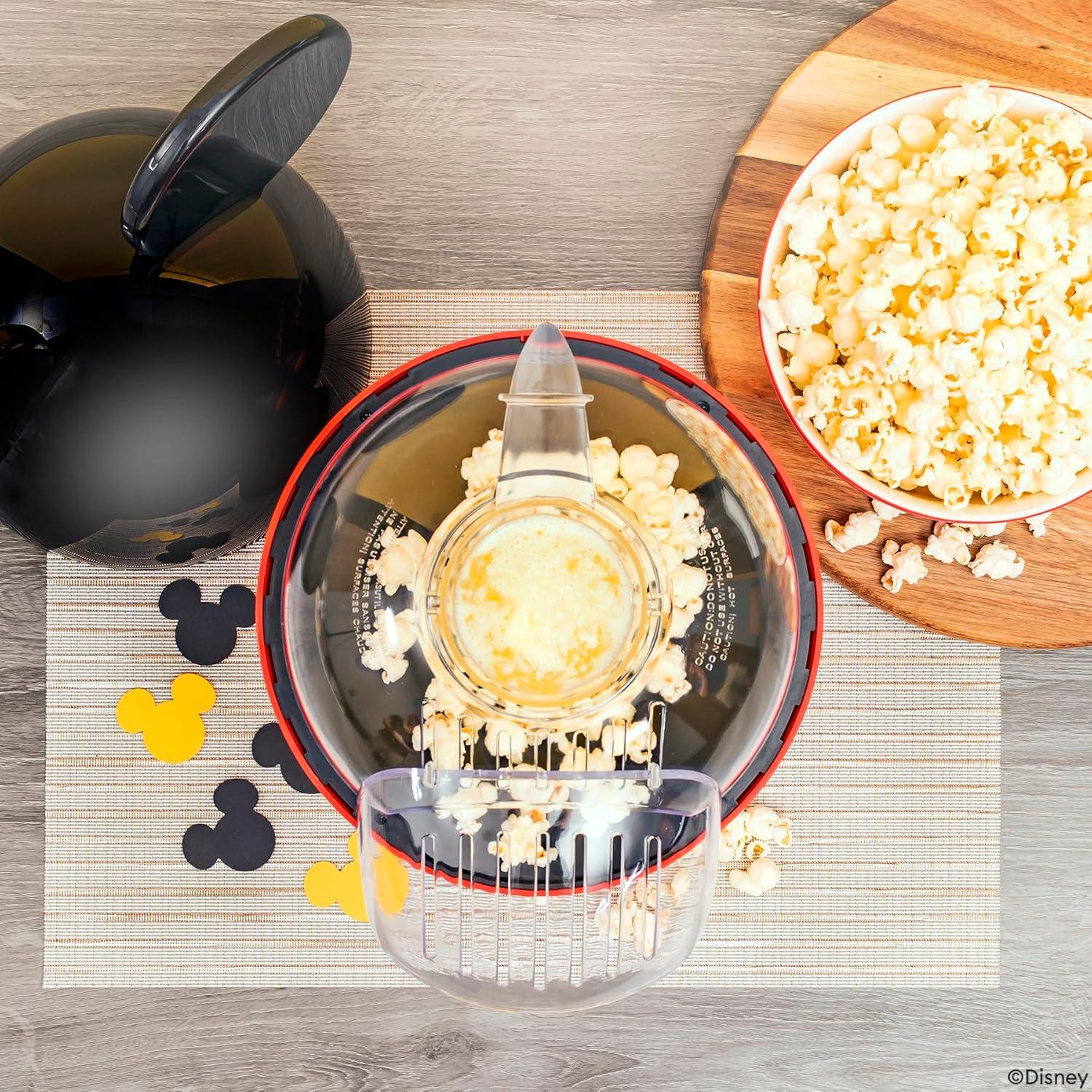 imageUncanny Brands Bluey Popcorn Maker OilFree Electric Hot Air Popper with 12 Paper Bags Officially LicensedMickey Mouse