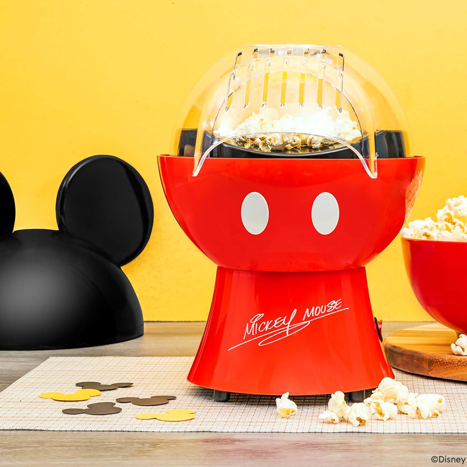 imageUncanny Brands Bluey Popcorn Maker OilFree Electric Hot Air Popper with 12 Paper Bags Officially LicensedMickey Mouse