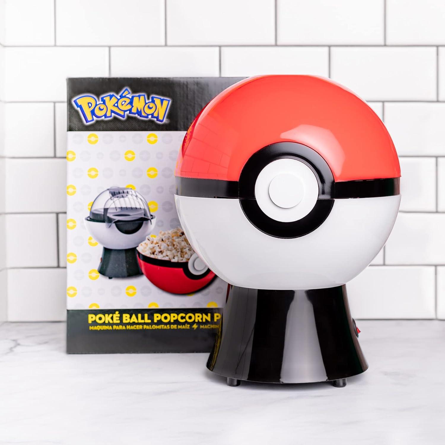 imageUncanny Brands Bluey Popcorn Maker OilFree Electric Hot Air Popper with 12 Paper Bags Officially LicensedPokmon Pok Ball