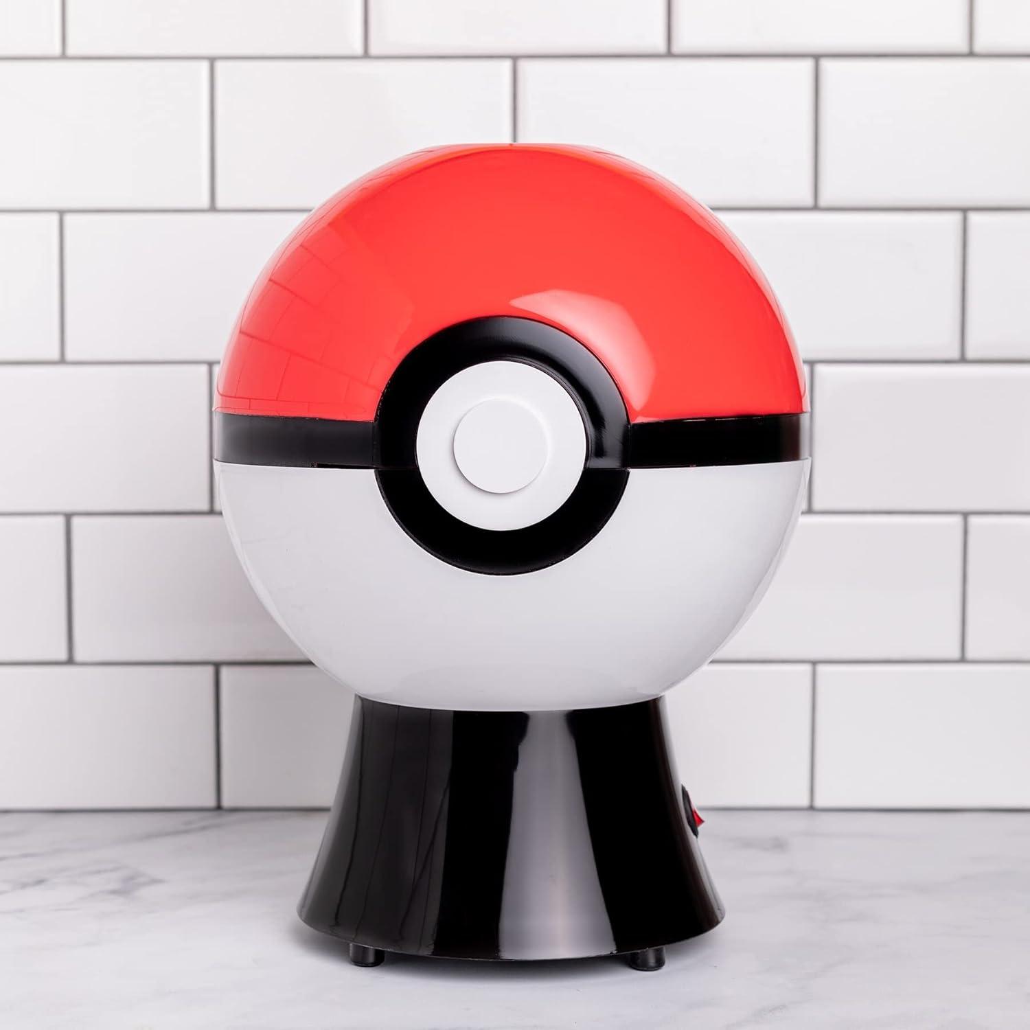 imageUncanny Brands Bluey Popcorn Maker OilFree Electric Hot Air Popper with 12 Paper Bags Officially LicensedPokmon Pok Ball