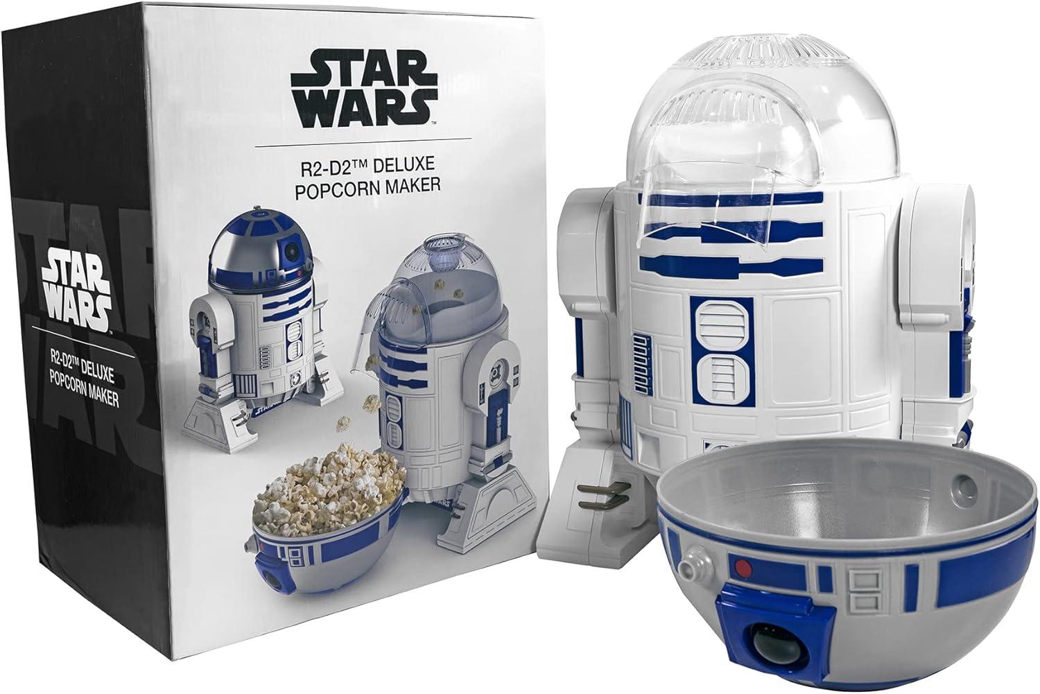 imageUncanny Brands Bluey Popcorn Maker OilFree Electric Hot Air Popper with 12 Paper Bags Officially LicensedR2D2