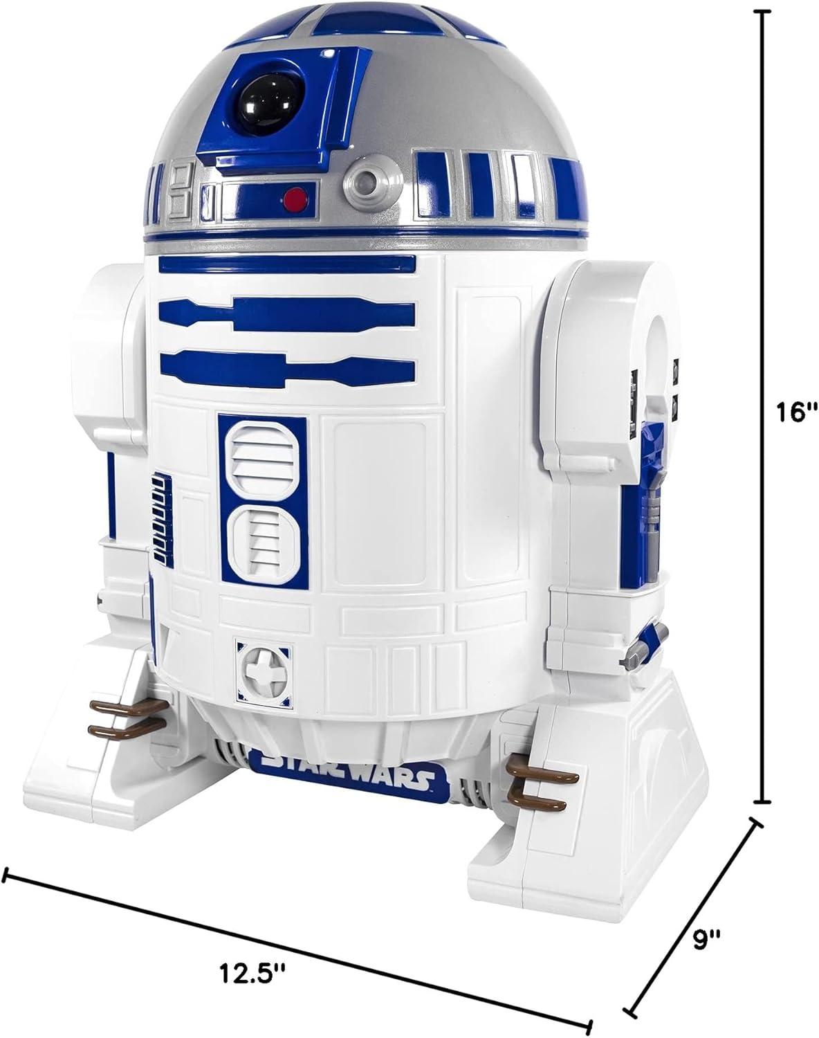 imageUncanny Brands Bluey Popcorn Maker OilFree Electric Hot Air Popper with 12 Paper Bags Officially LicensedR2D2