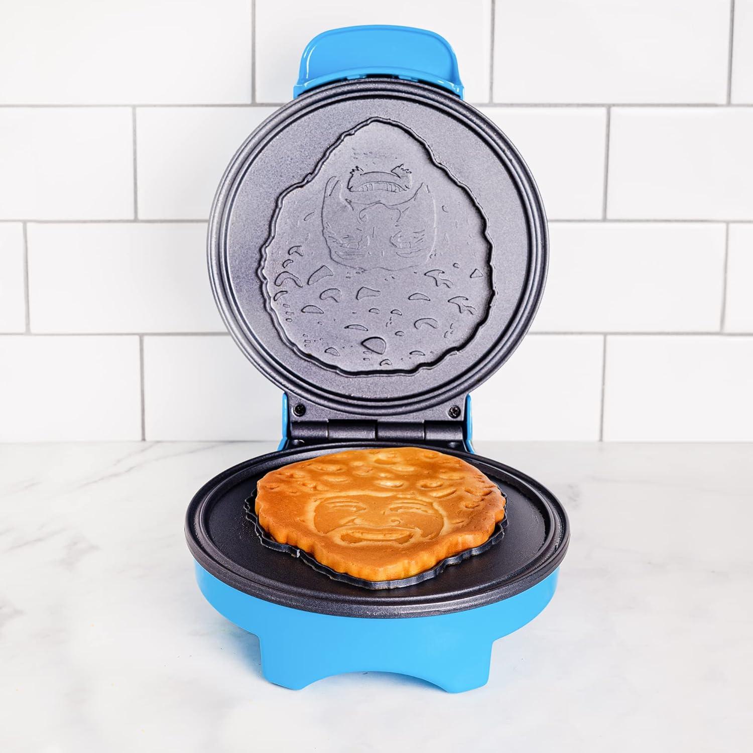 imageUncanny Brands Bluey Waffle Maker NonStick Round Waffle Iron Easy to Use and CleanBob Ross