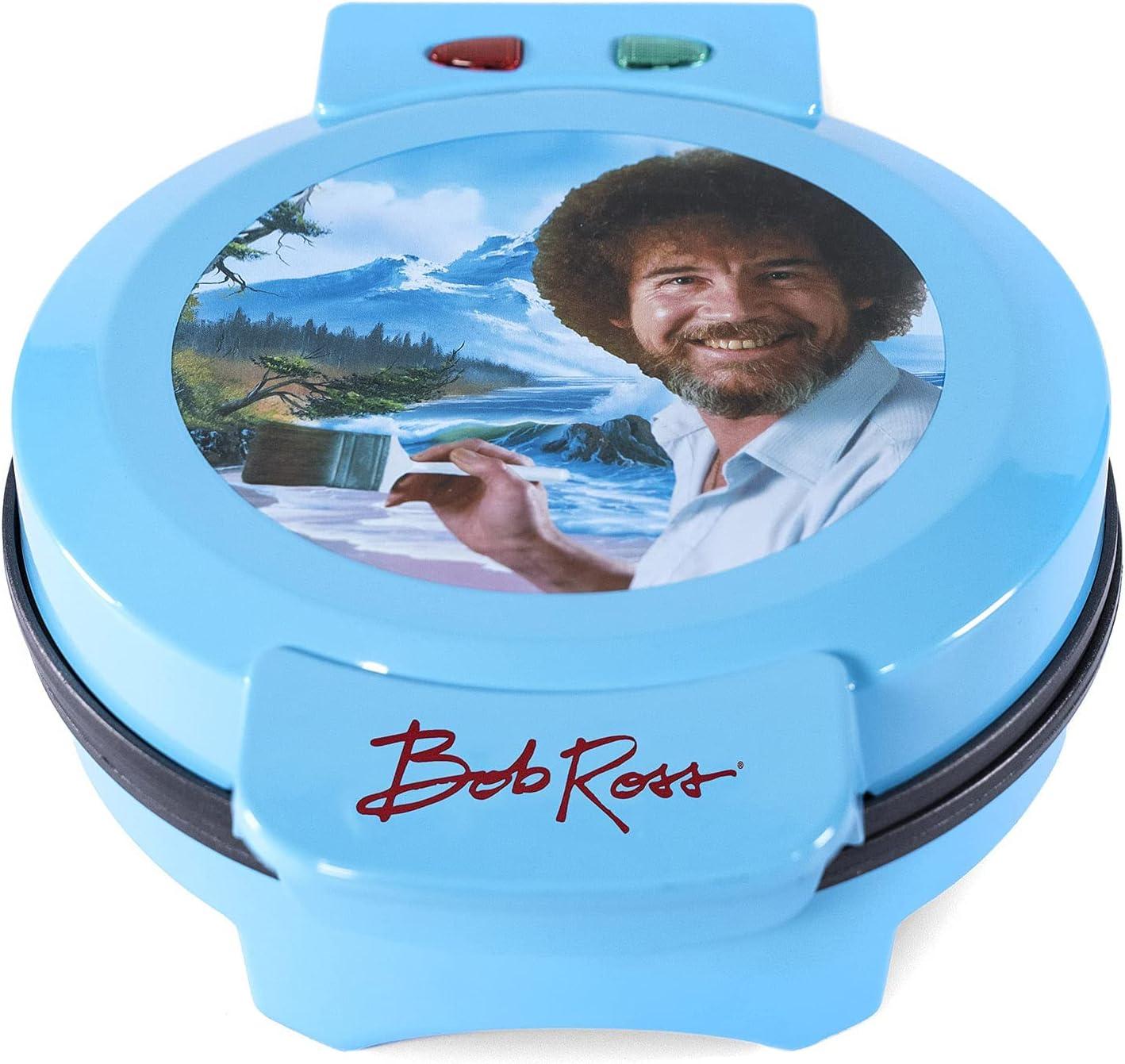 imageUncanny Brands Bluey Waffle Maker NonStick Round Waffle Iron Easy to Use and CleanBob Ross