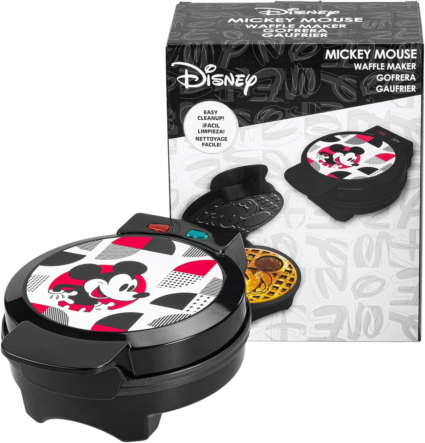 imageUncanny Brands Bluey Waffle Maker NonStick Round Waffle Iron Easy to Use and CleanMickey Mouse