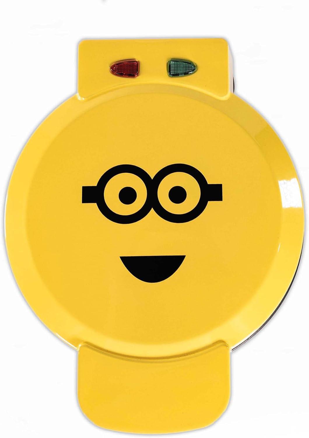 imageUncanny Brands Bluey Waffle Maker NonStick Round Waffle Iron Easy to Use and CleanMinions V1
