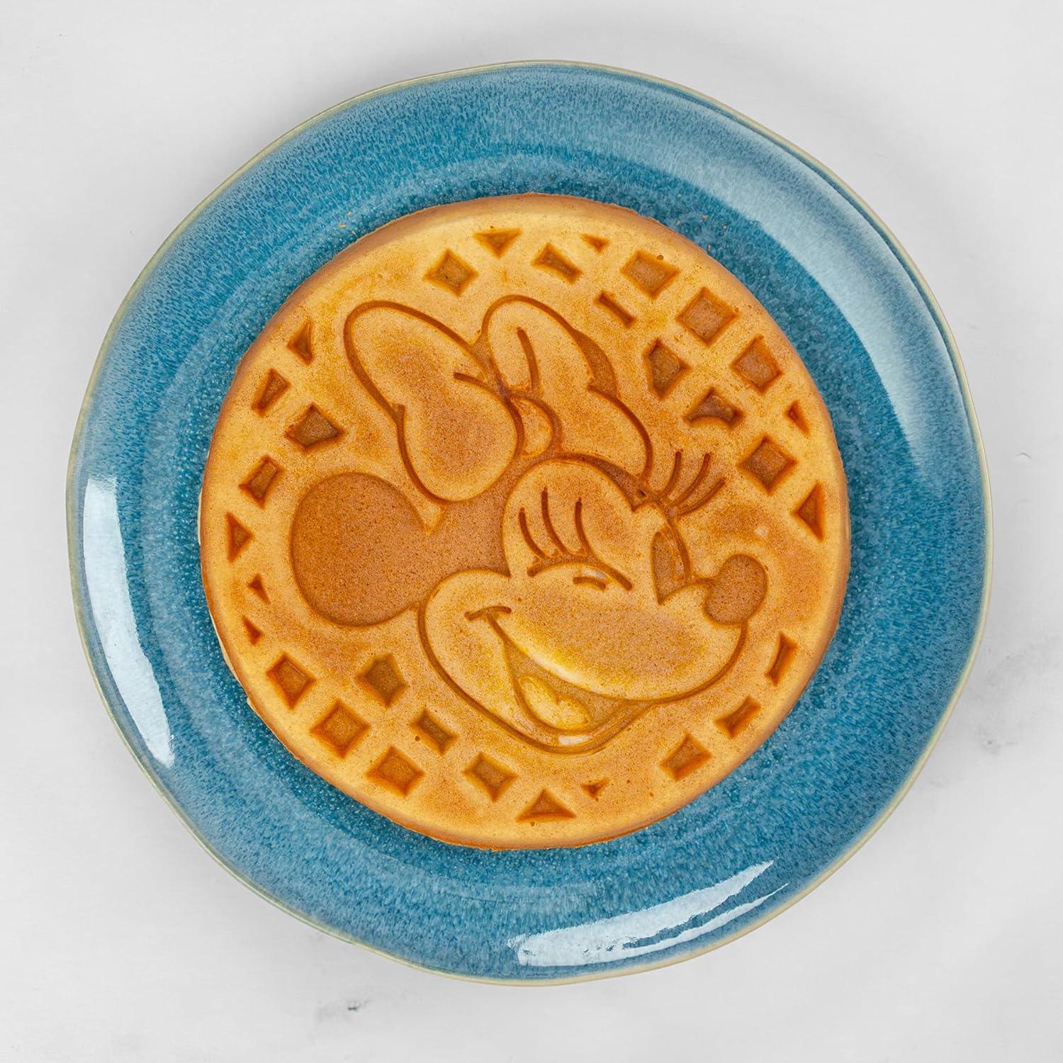 imageUncanny Brands Bluey Waffle Maker NonStick Round Waffle Iron Easy to Use and CleanMinnie Mouse