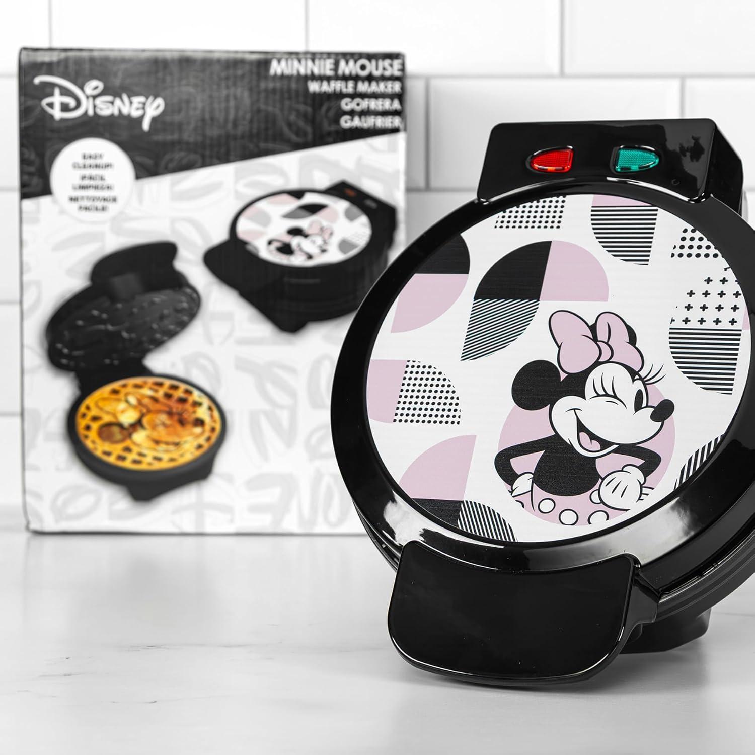 imageUncanny Brands Bluey Waffle Maker NonStick Round Waffle Iron Easy to Use and CleanMinnie Mouse